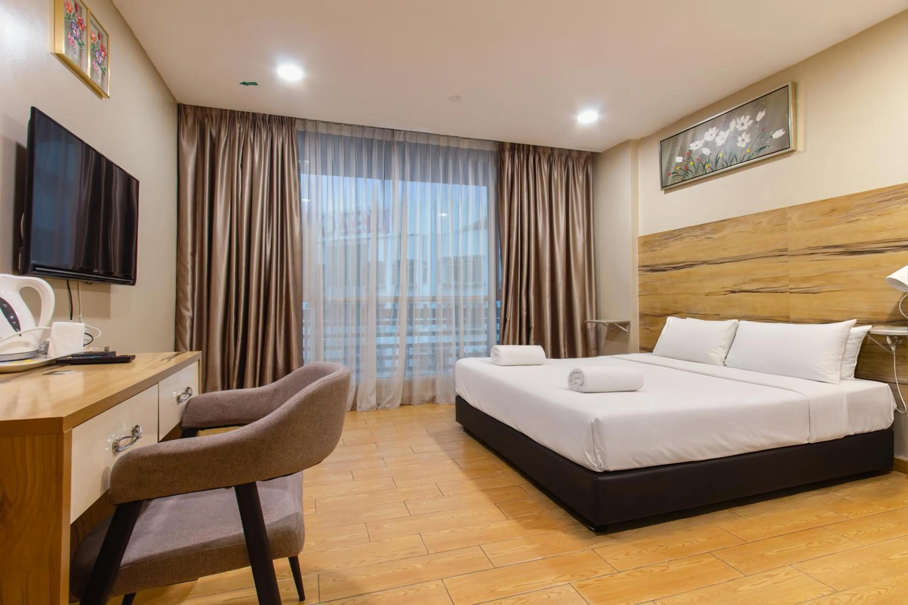 Bed in Bangi Perdana Hotel