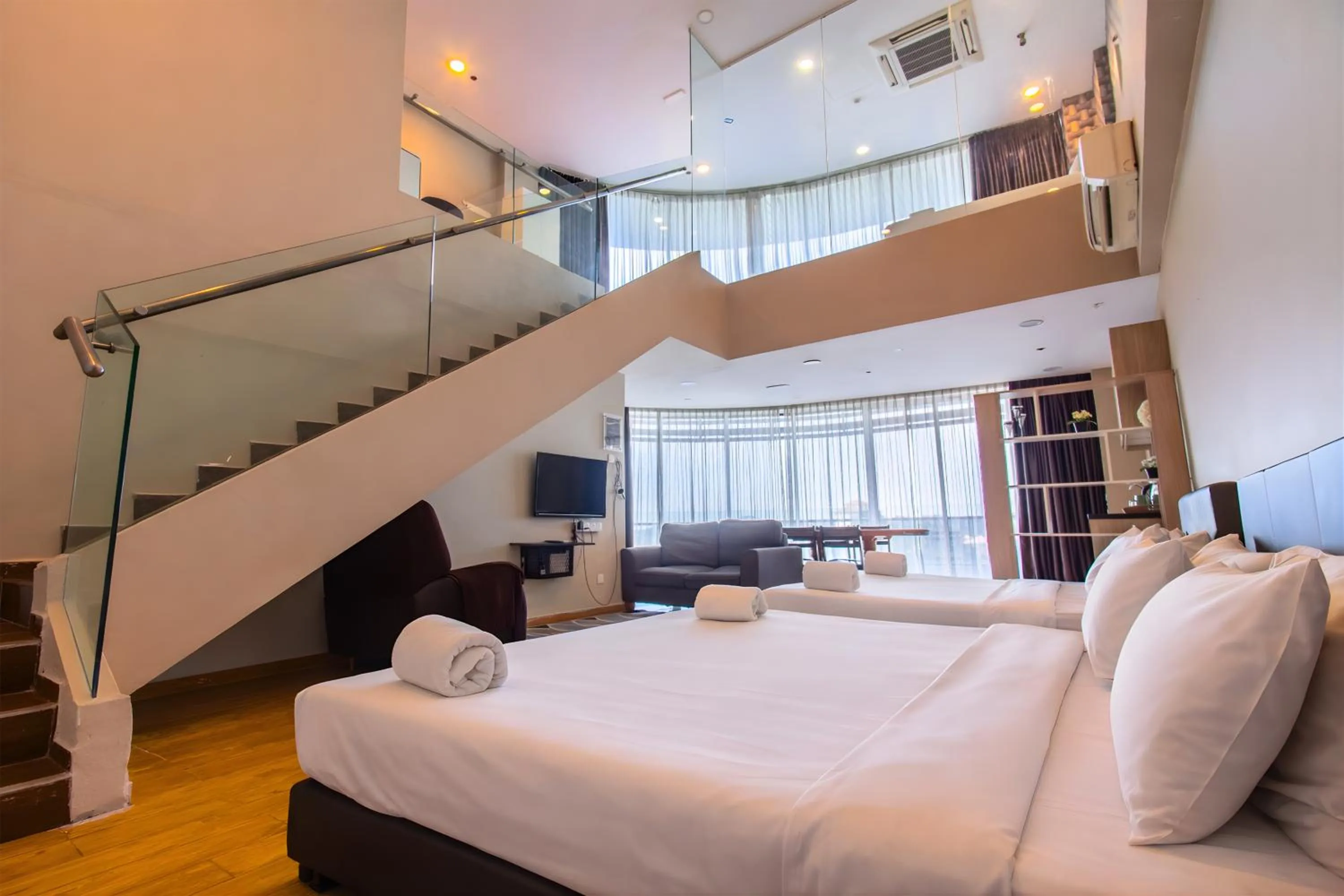 Bed in Bangi Perdana Hotel