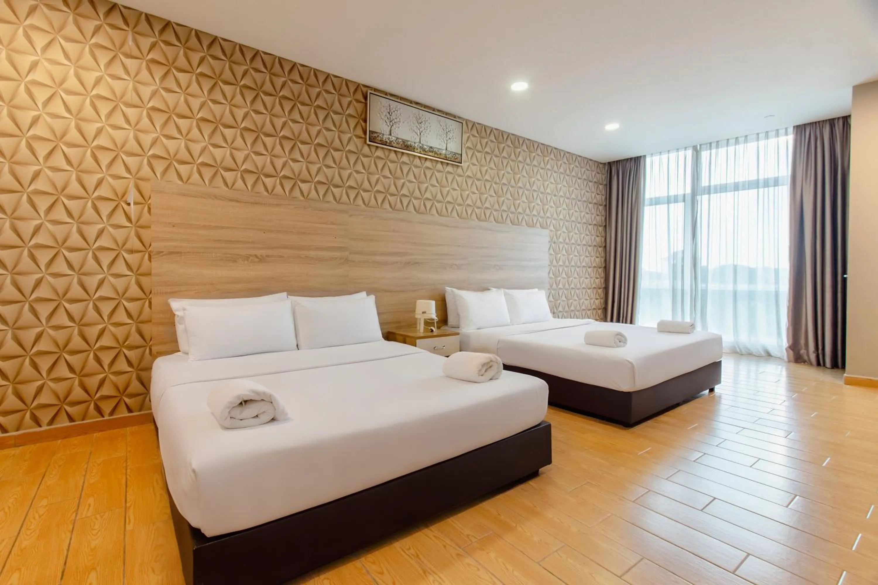 Bed in Bangi Perdana Hotel