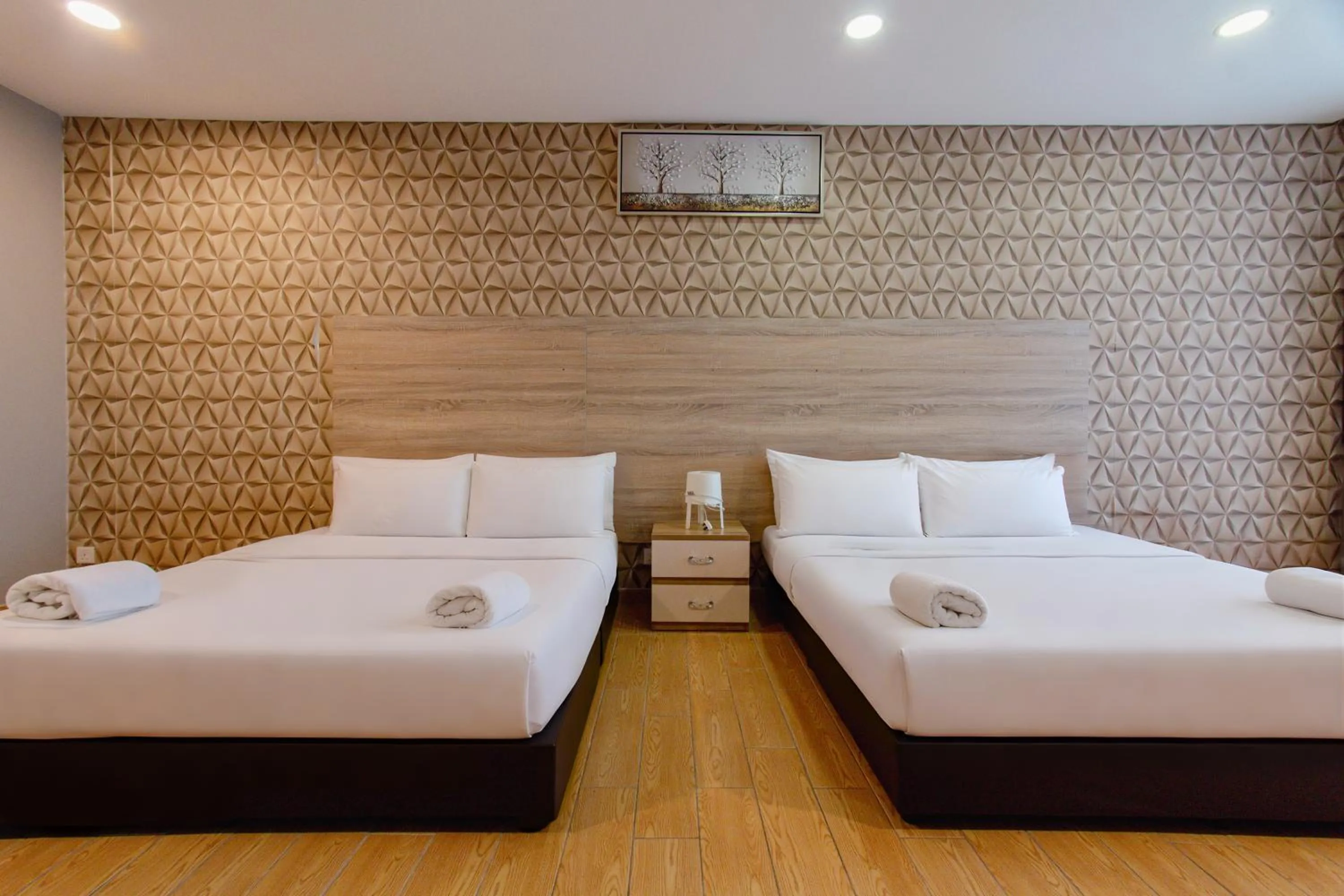 Bed in Bangi Perdana Hotel