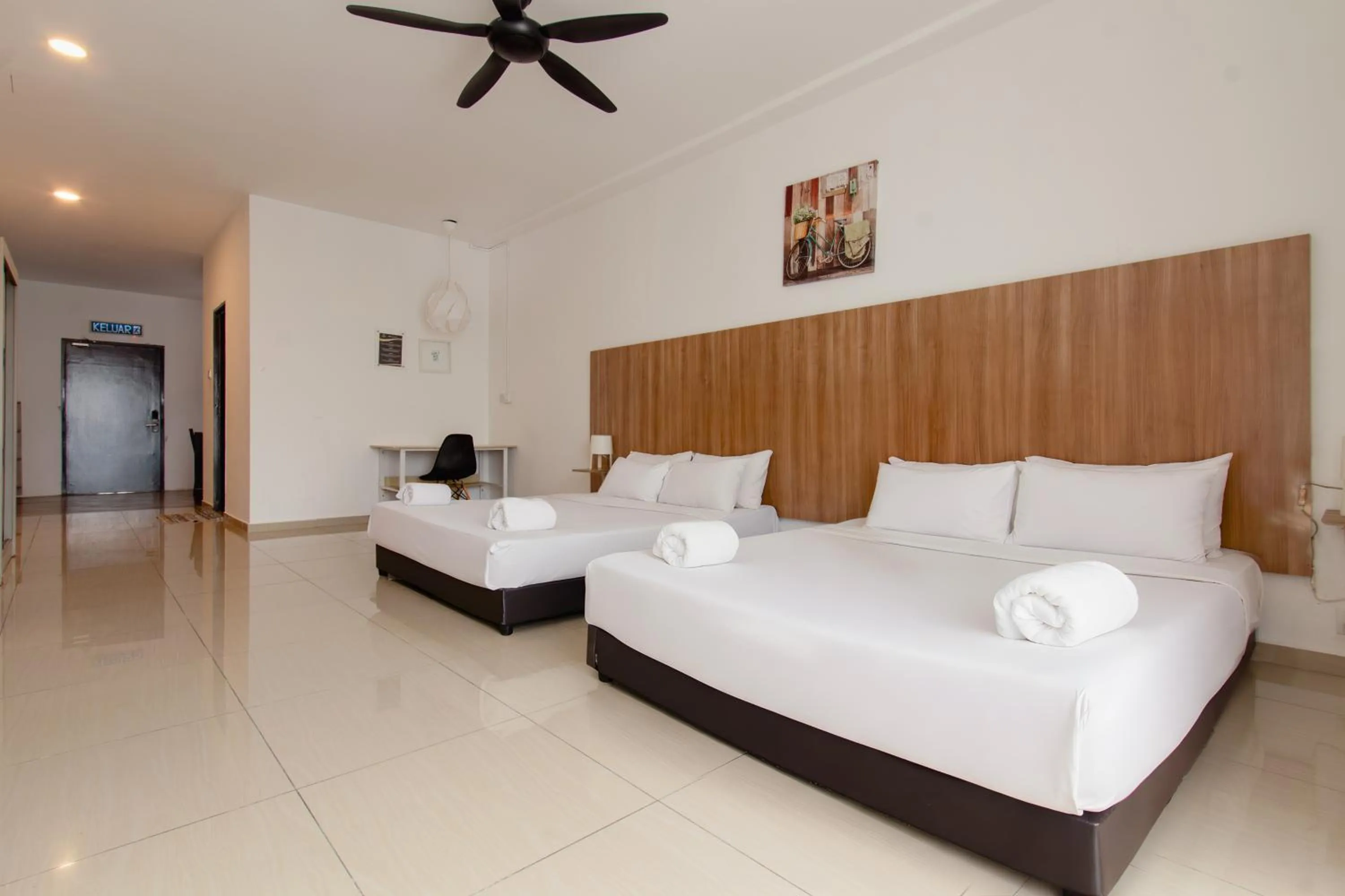 Bed in Bangi Perdana Hotel