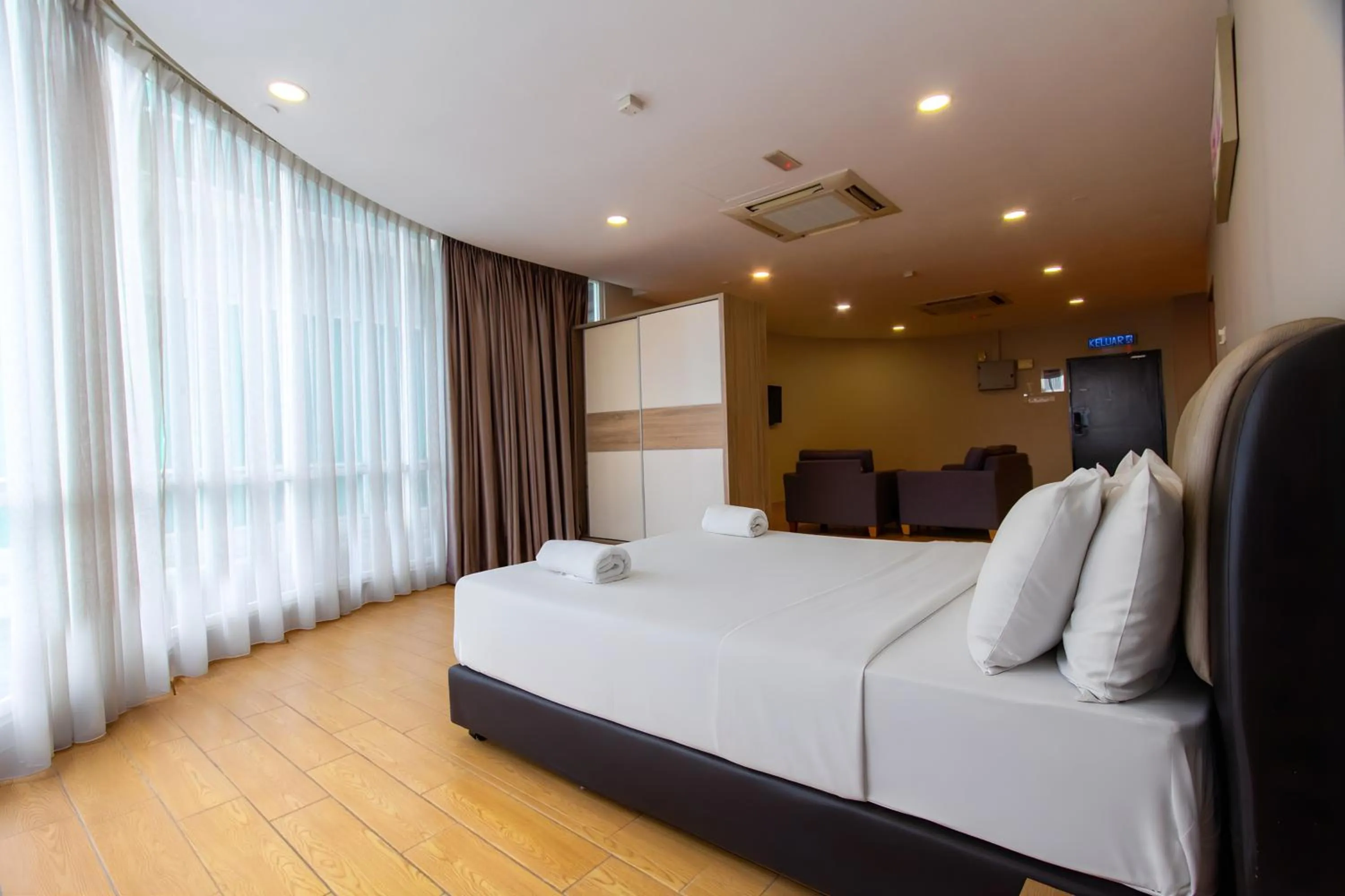 Bed in Bangi Perdana Hotel