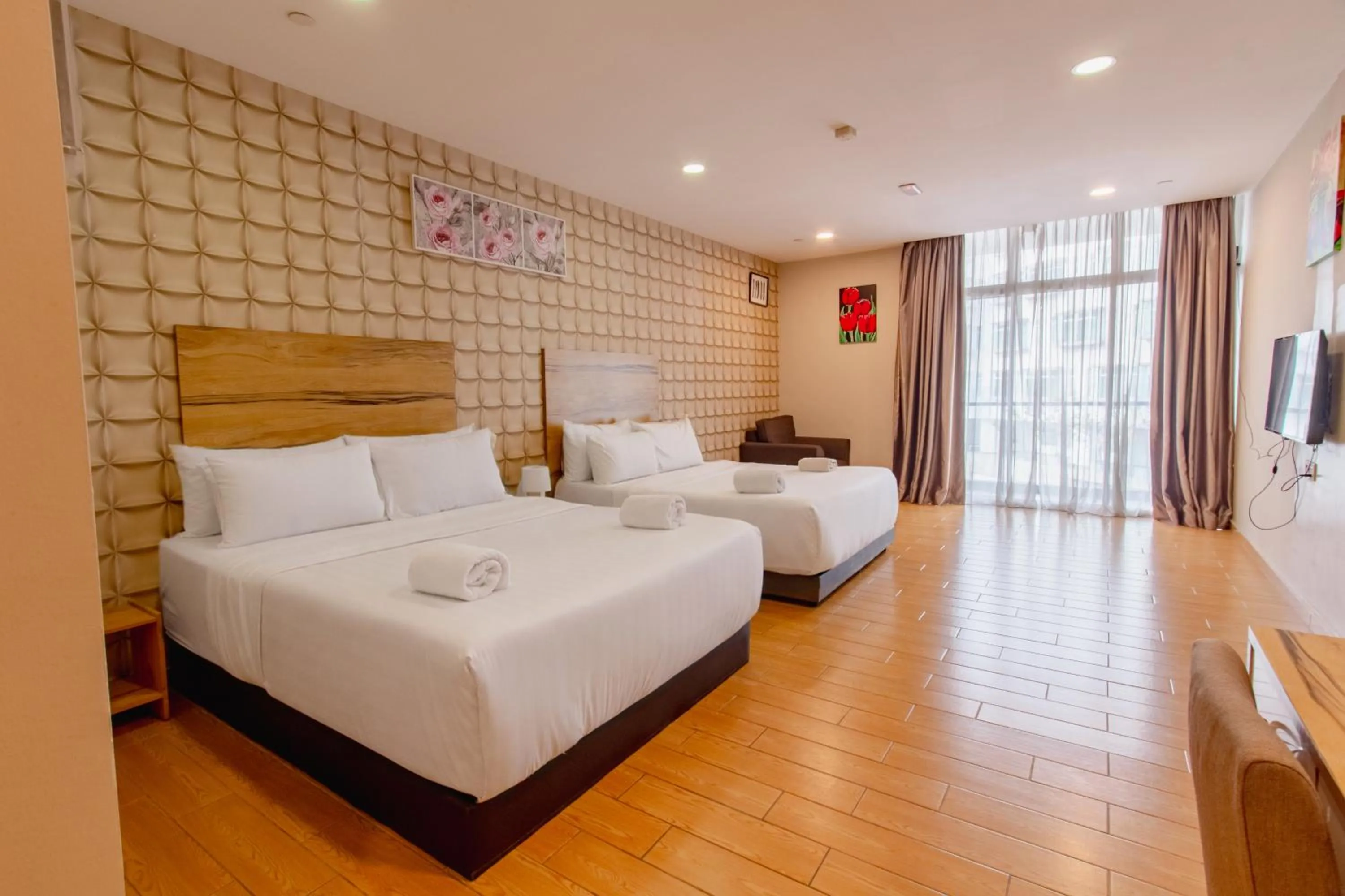 Bed in Bangi Perdana Hotel