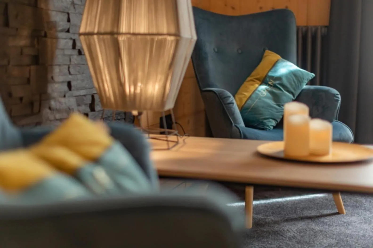 Decorative detail in Le Sacca Hôtel restaurant