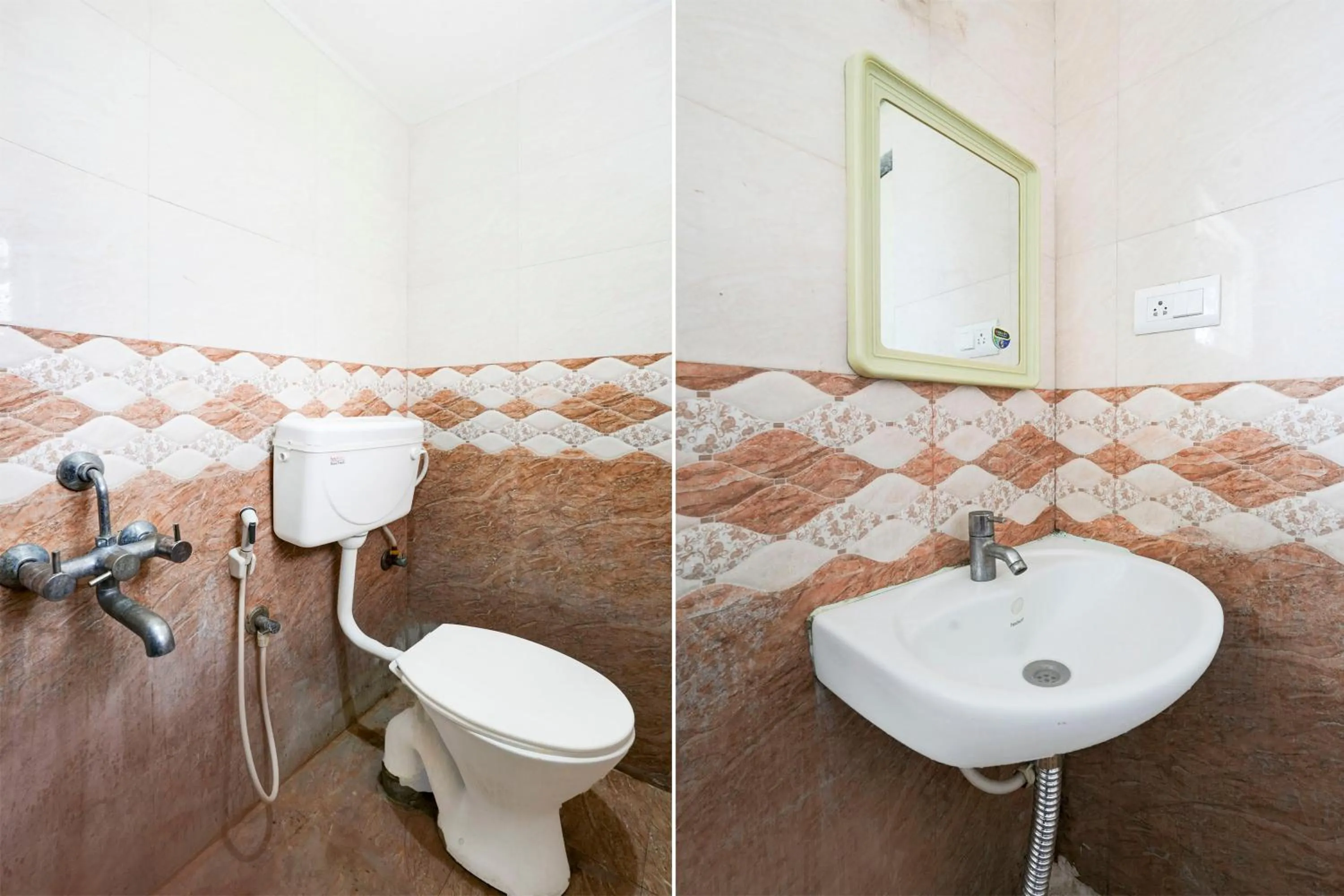 Bathroom in Hotel O Ganakkal Near BGS Hospital Junction formerly Omkar Inn.