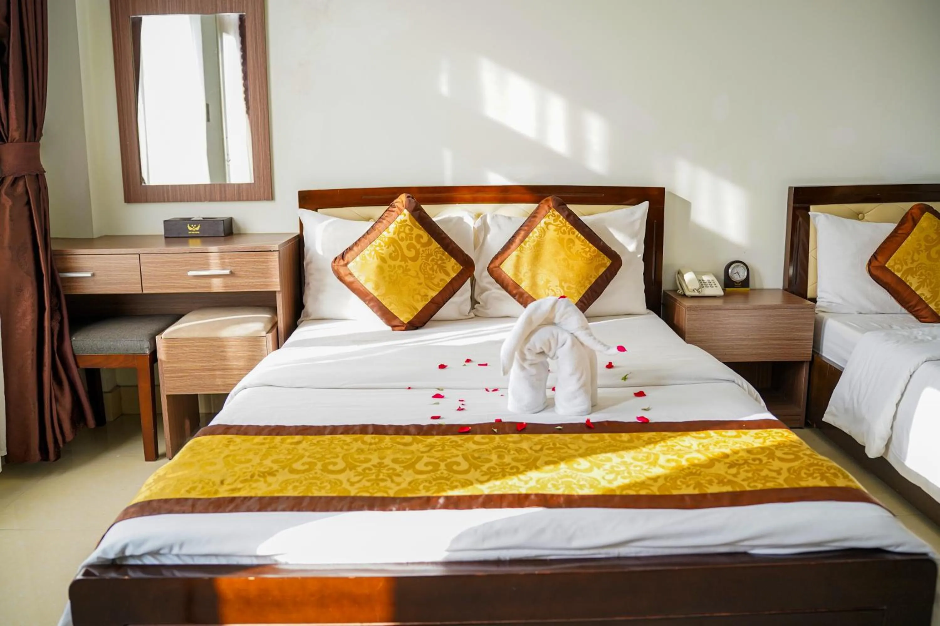 Bed in Dat Anh Hotel