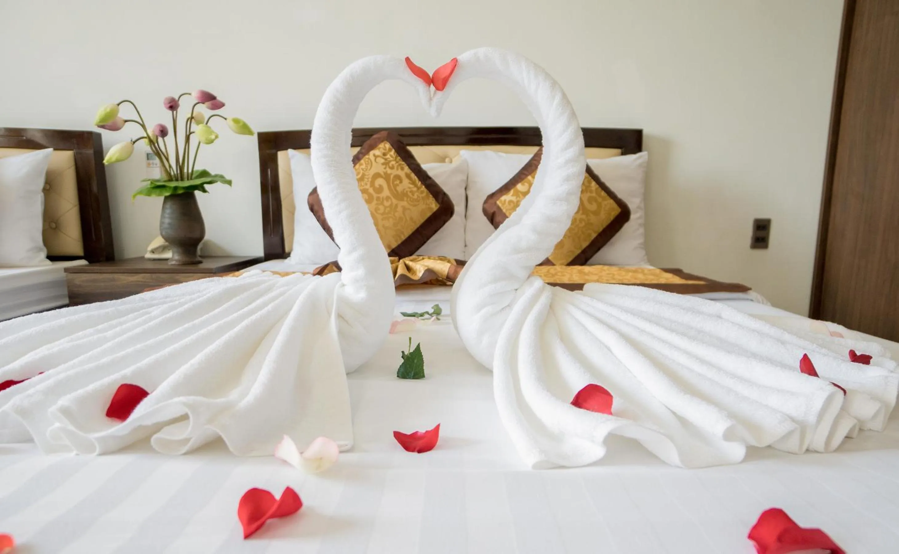 Bed in Dat Anh Hotel