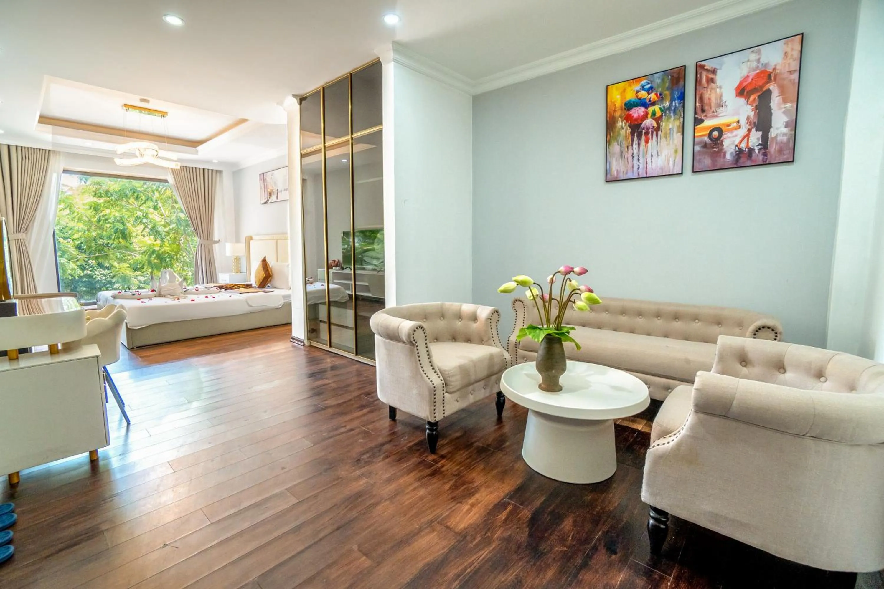 Living room in Dat Anh Hotel