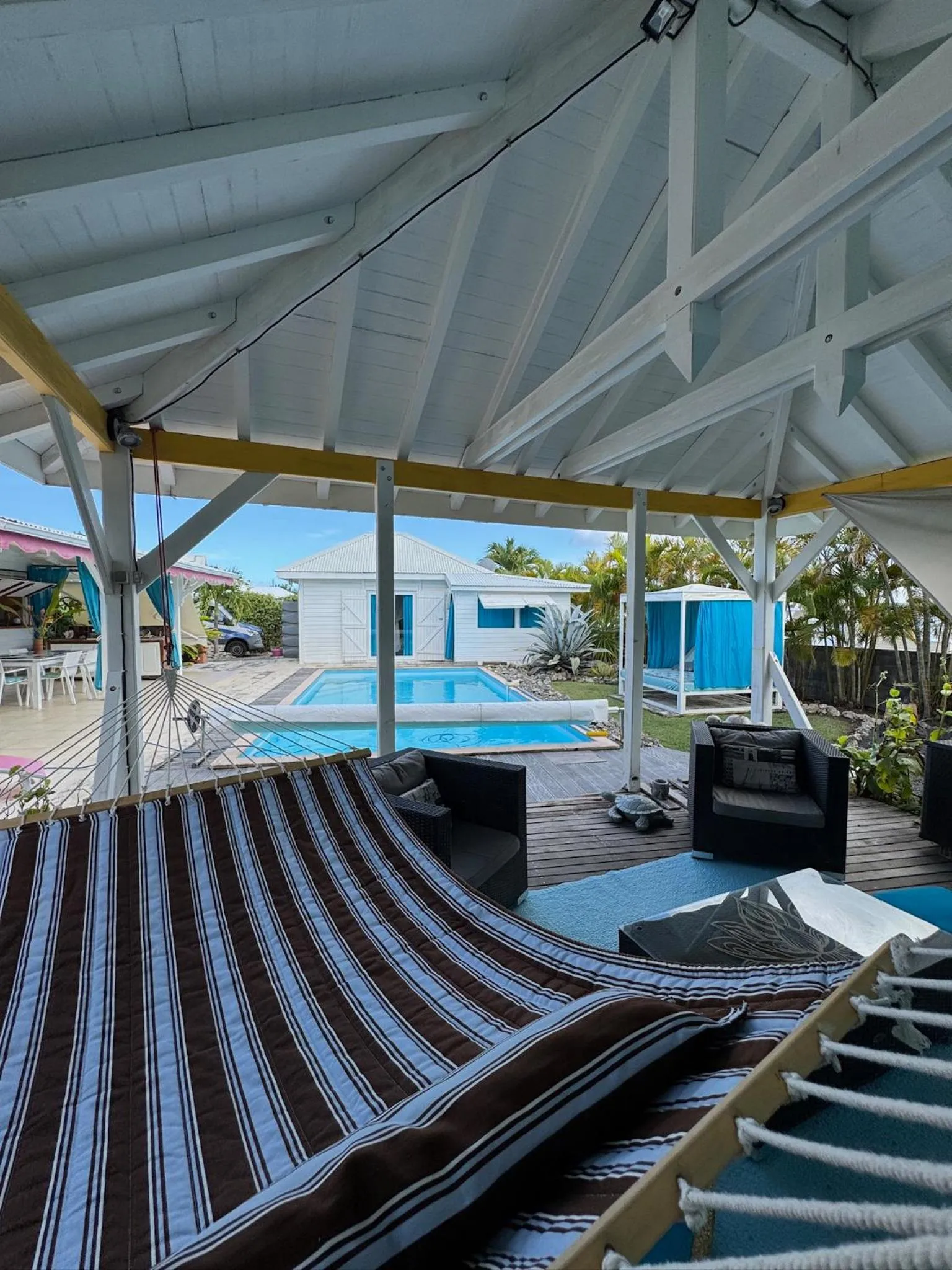 Patio in Au Bel'vue chez Sandrine "Gite & Chambre d'hôtes"