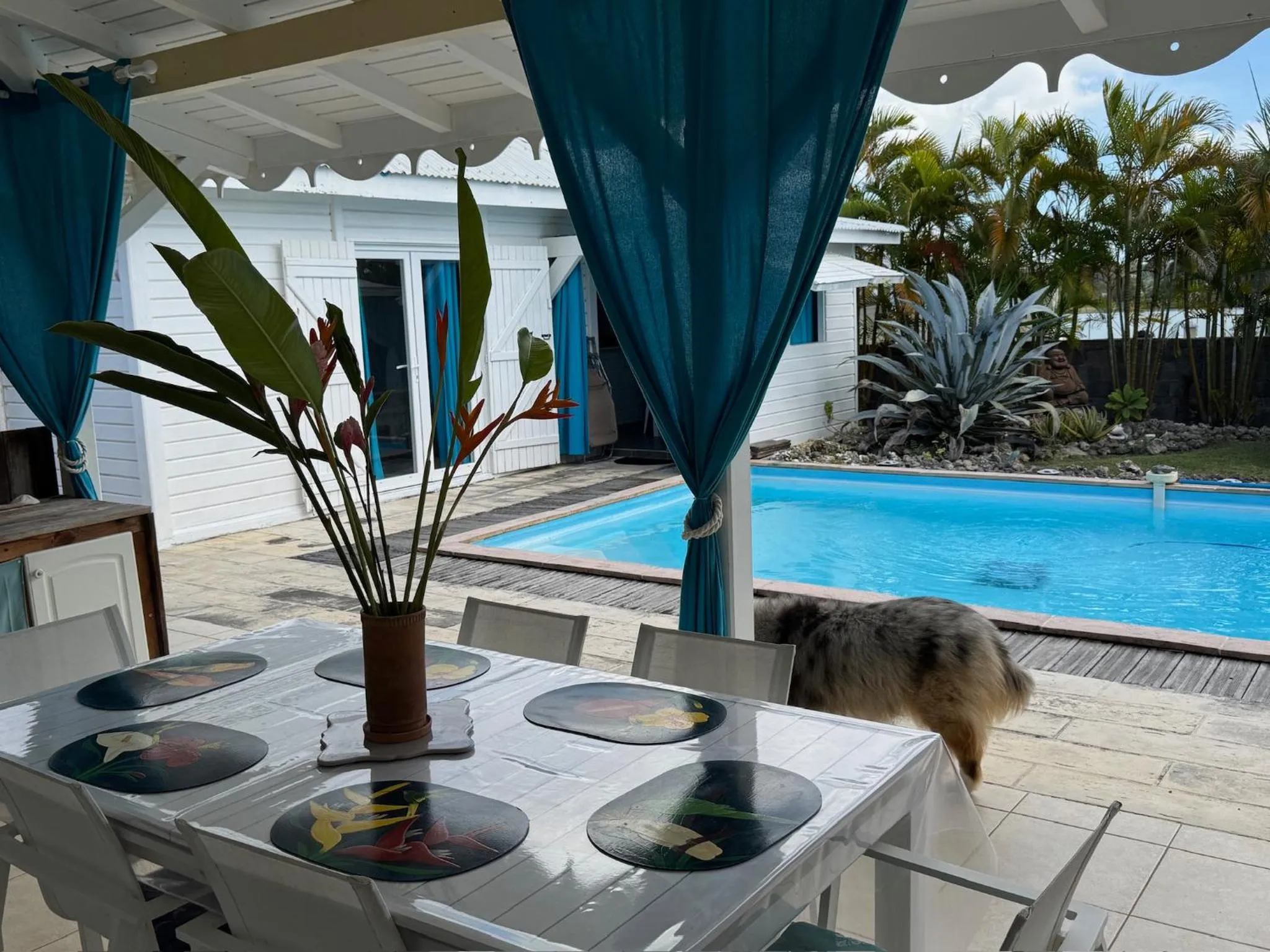 Swimming pool in Au Bel'vue chez Sandrine "Gite & Chambre d'hôtes"