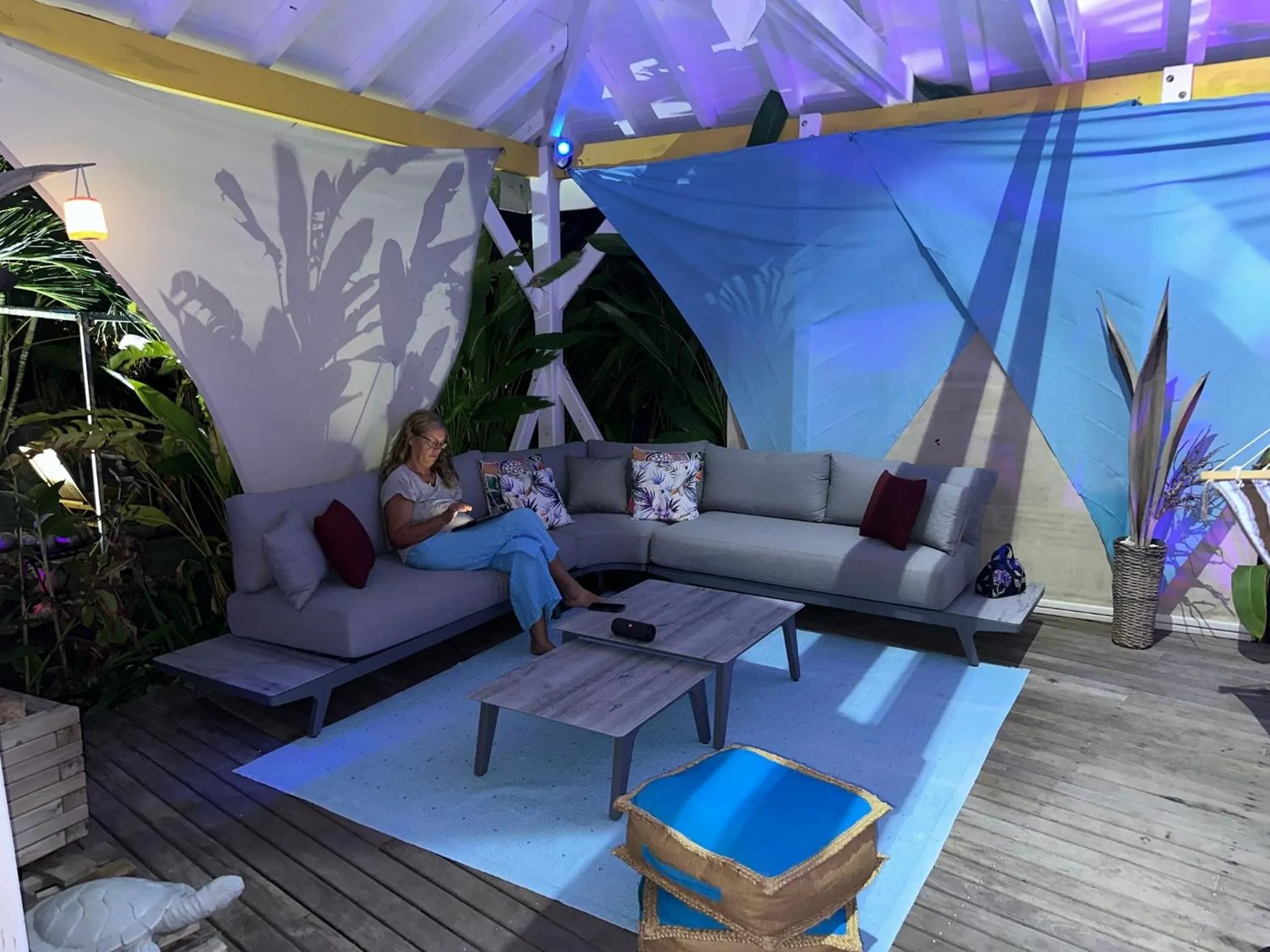 Patio in Au Bel'vue chez Sandrine "Gite & Chambre d'hôtes"