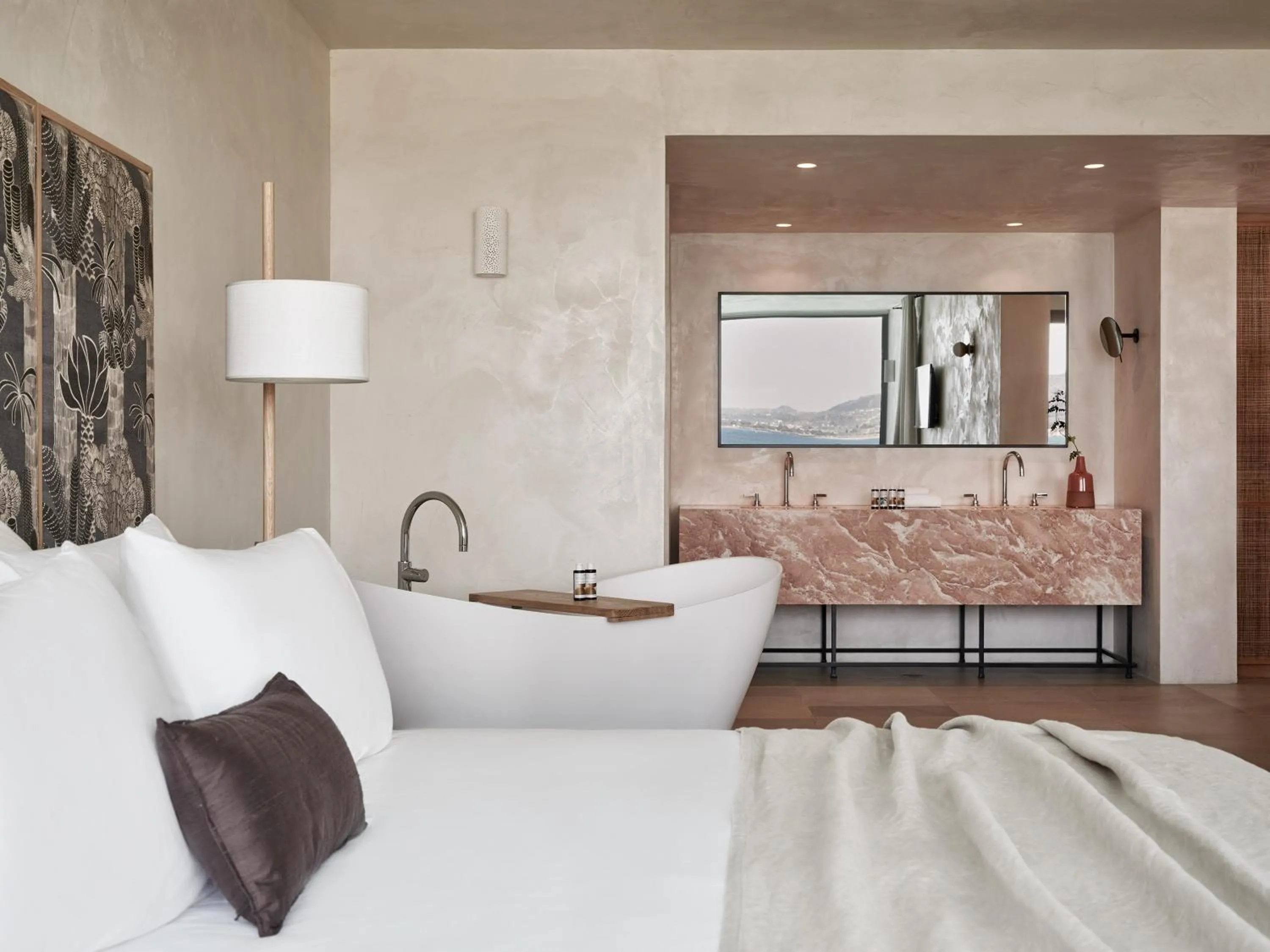 Bathroom, Bed in Port Royal Villas and Spa - Adults Only