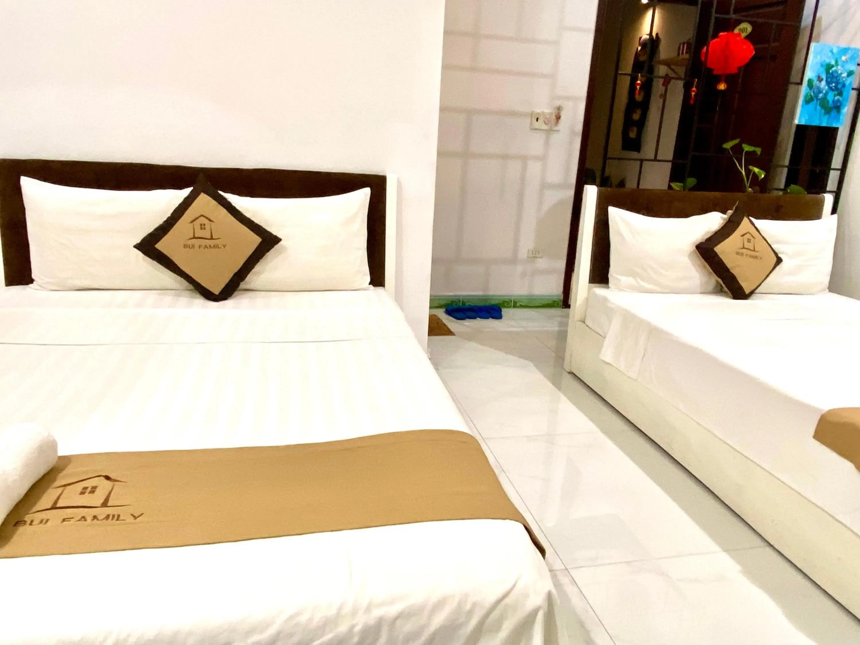 Bed in Bui Family Homestay