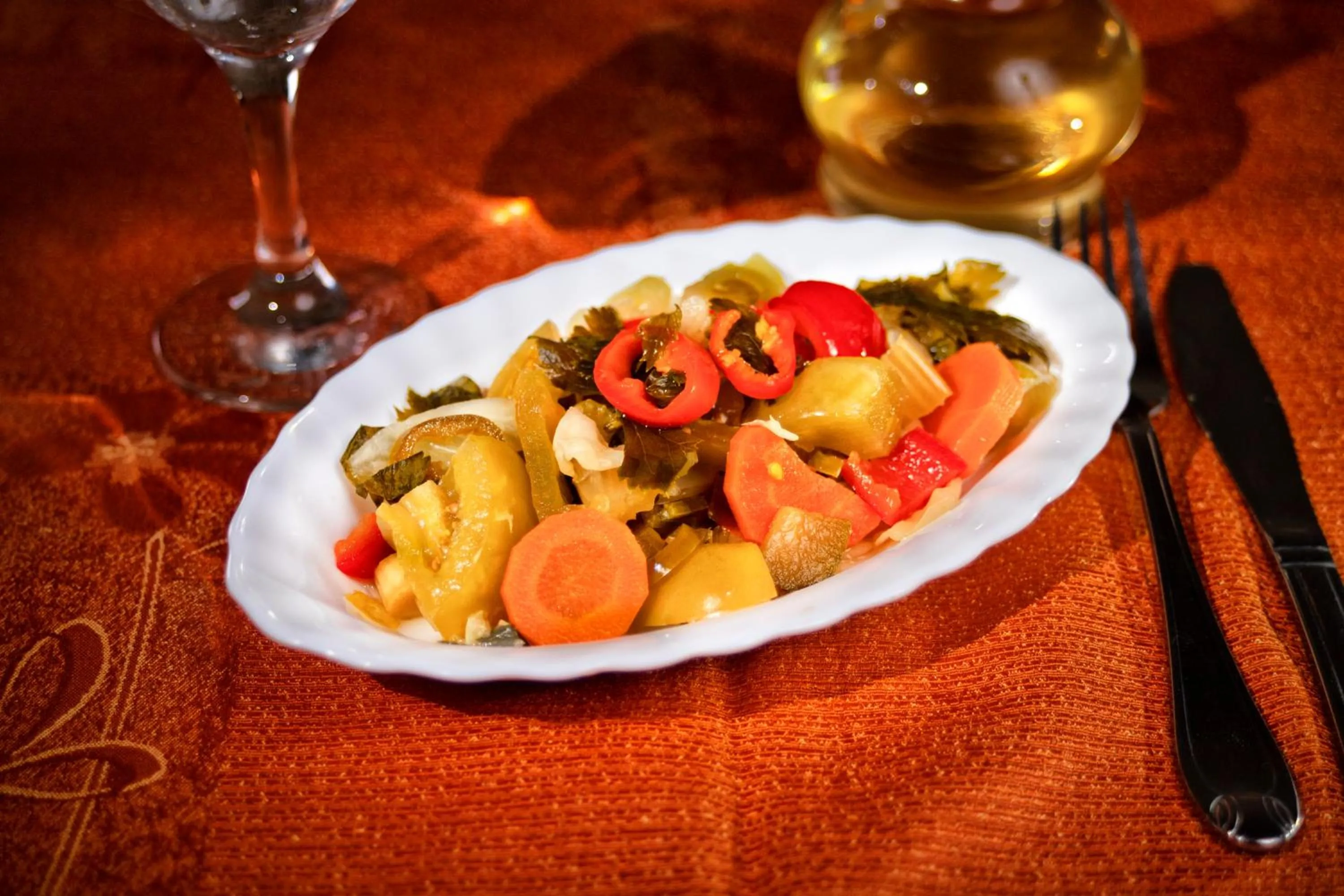 Food close-up in Casa Maria Arges