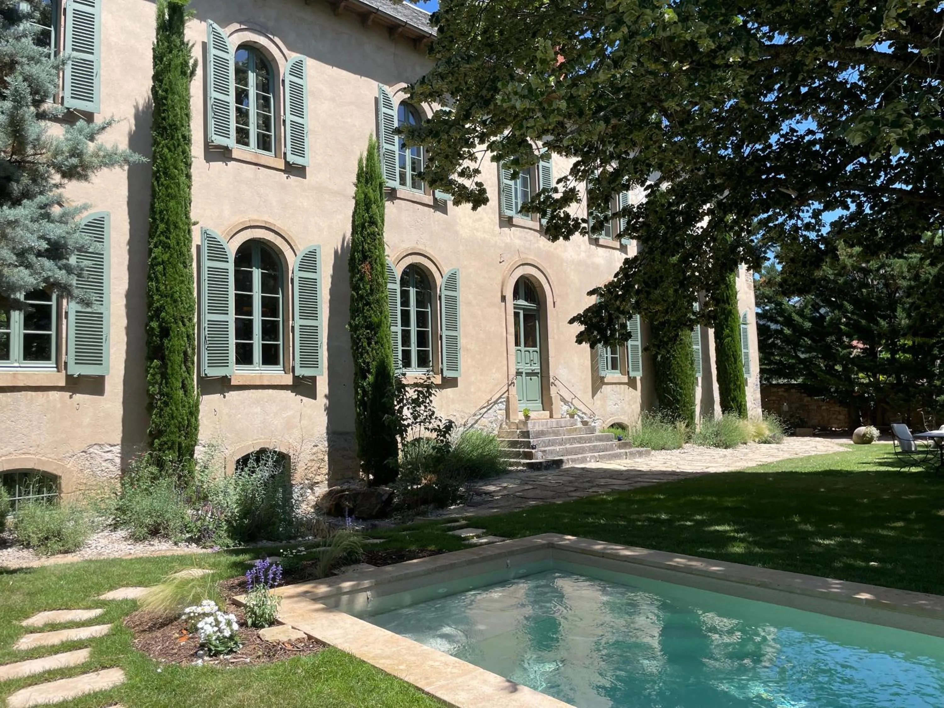 Garden view in Couvent de la Salette & Spa