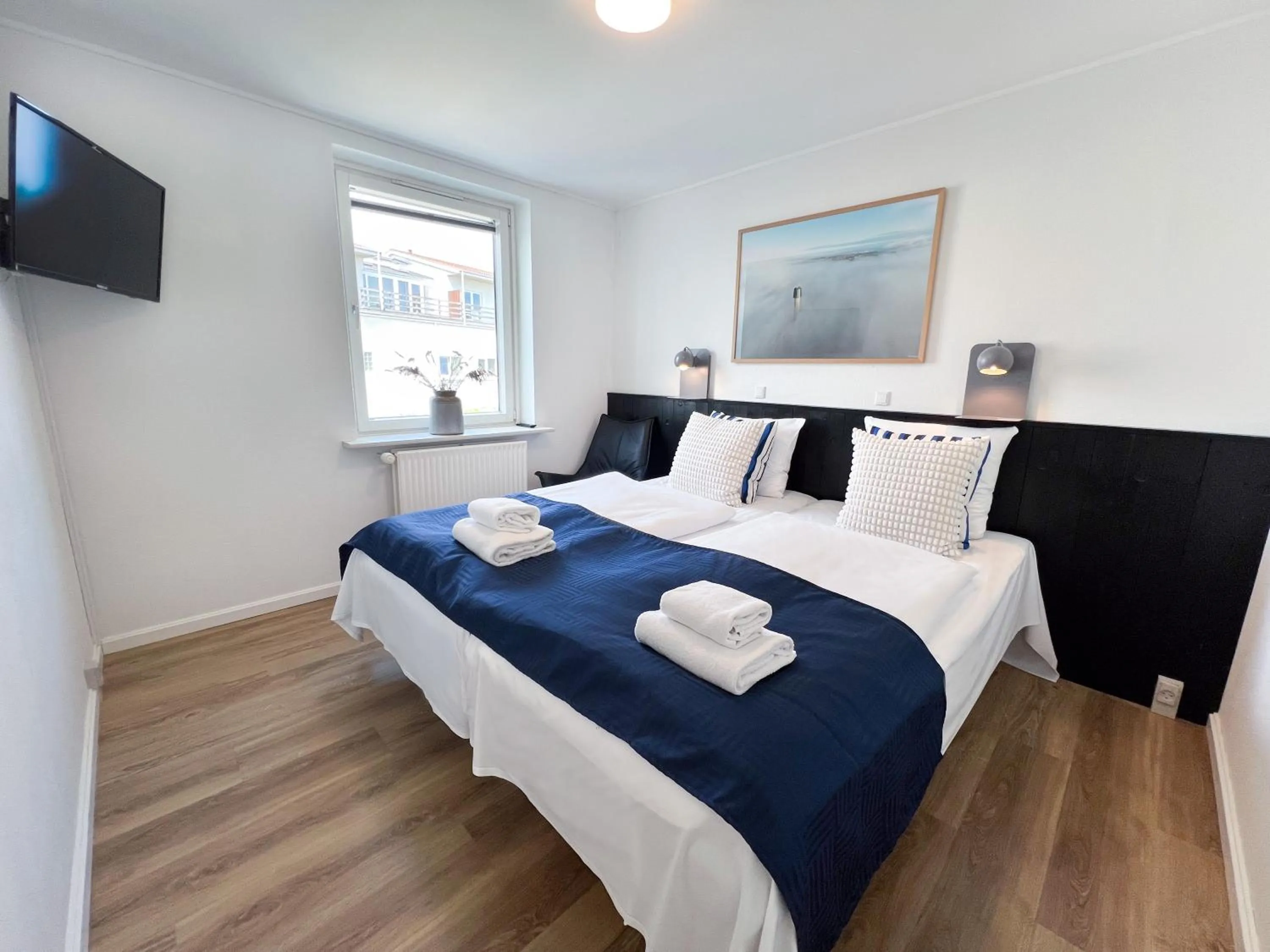 Bed in Hotel Frederikshavn