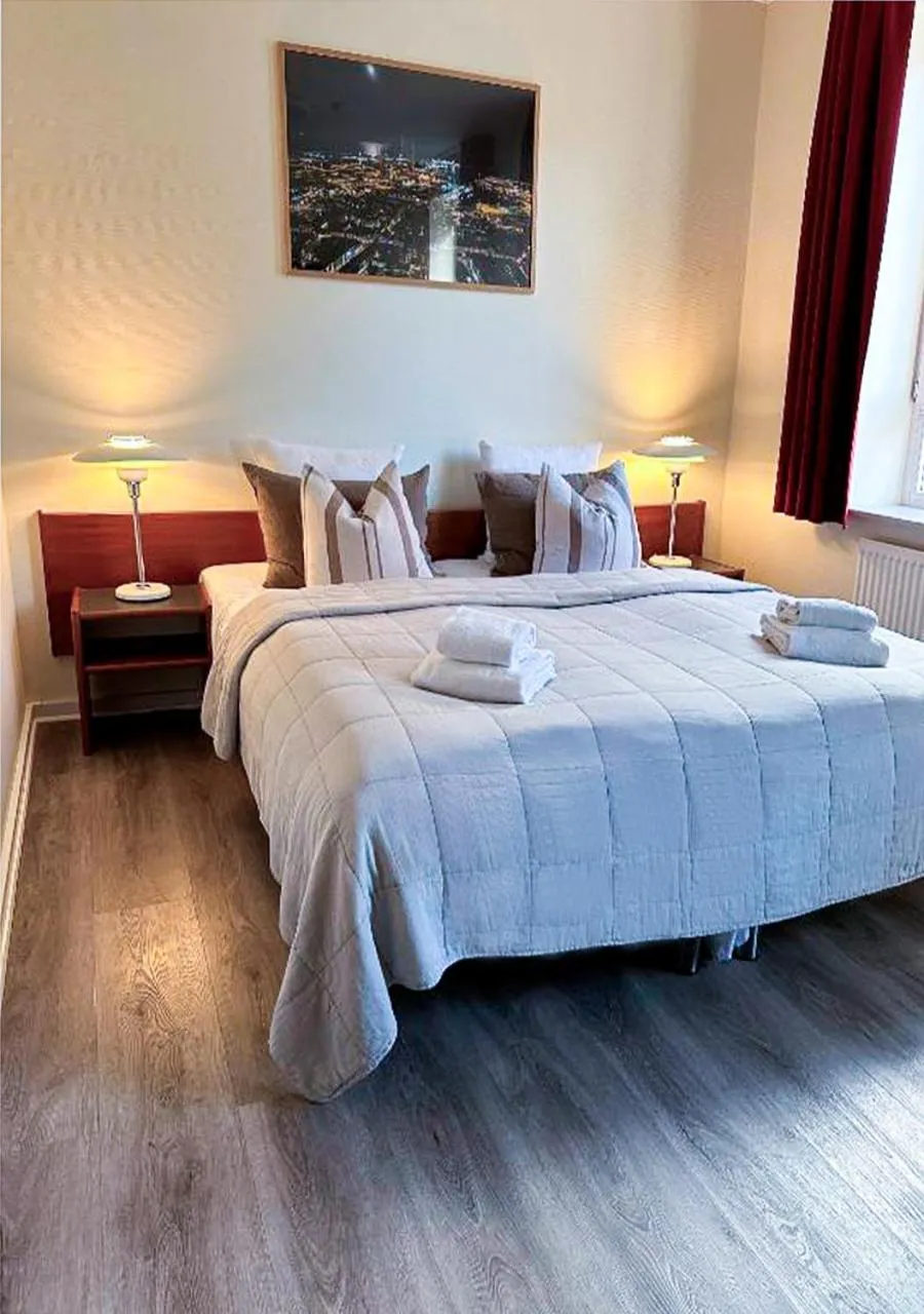 Bed in Hotel Frederikshavn