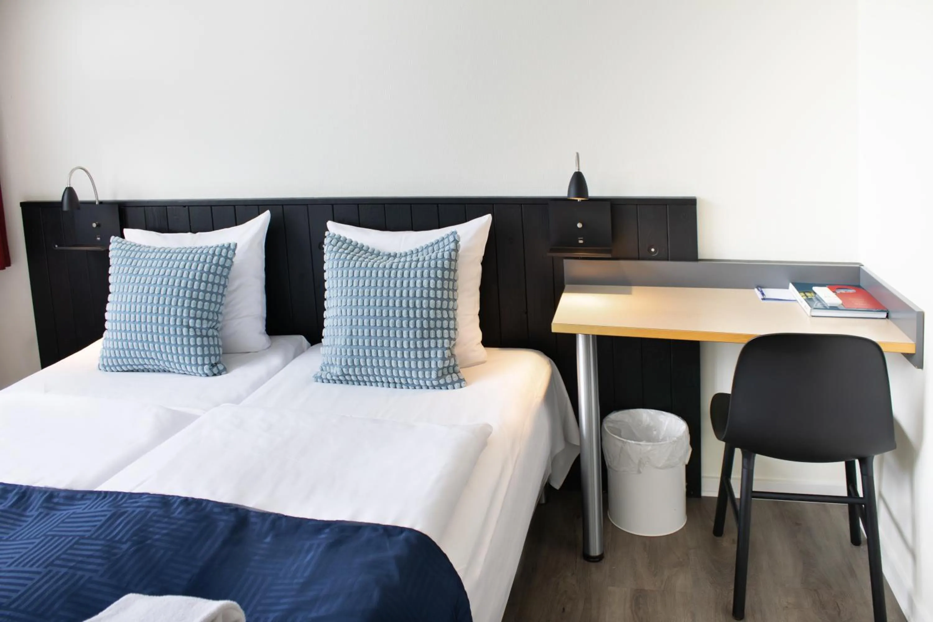 Bed in Hotel Frederikshavn