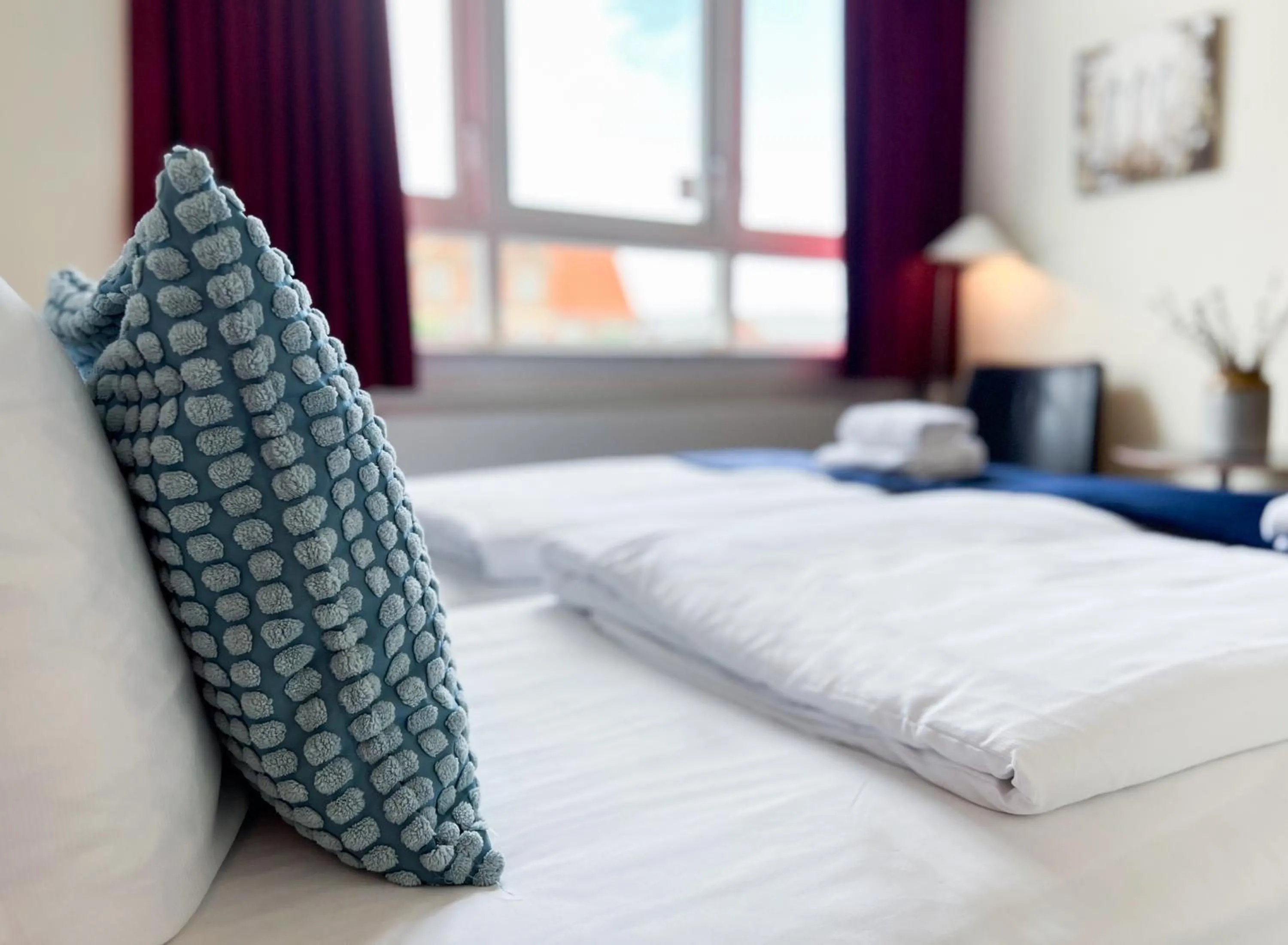 Bed in Hotel Frederikshavn