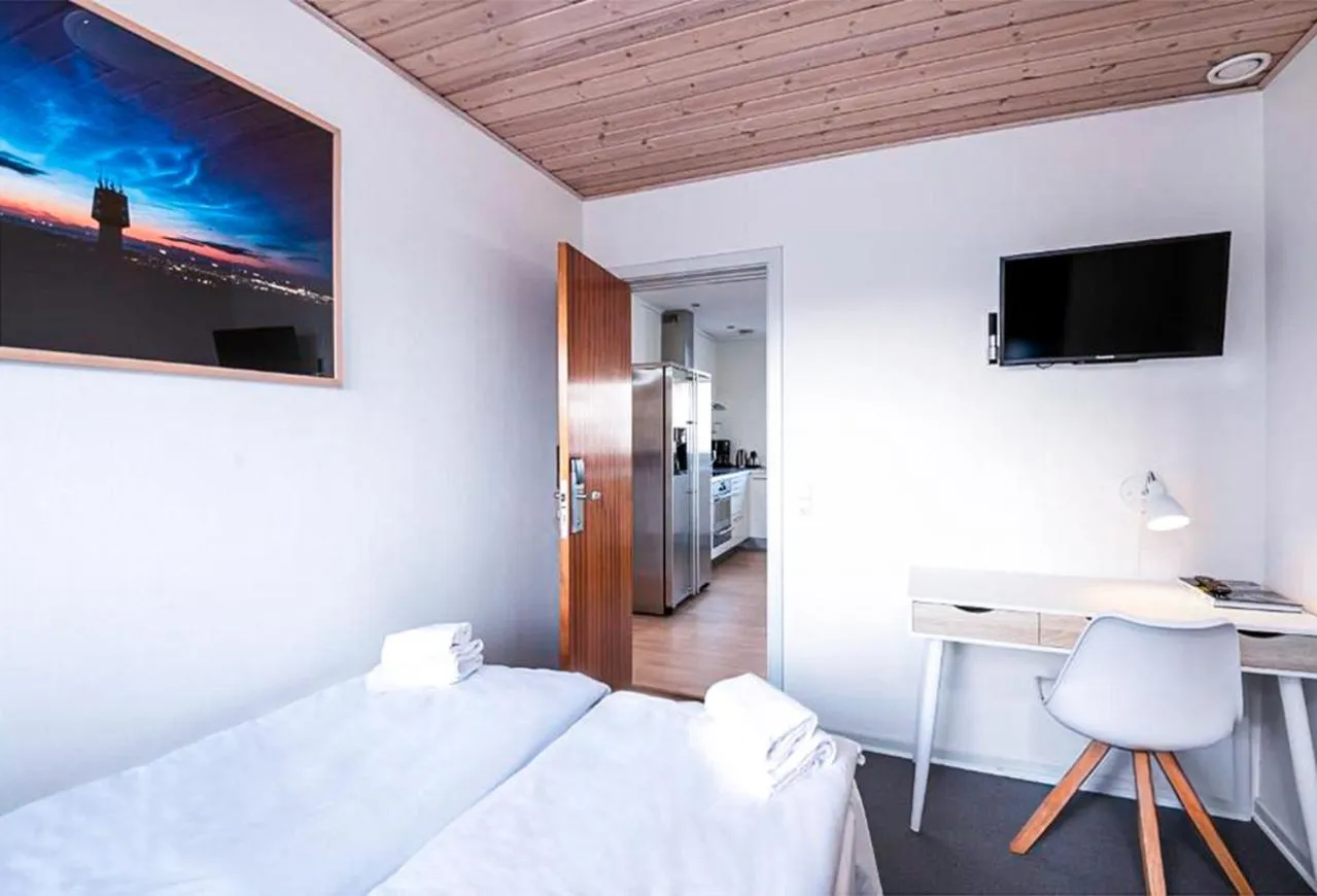 Bed in Hotel Frederikshavn