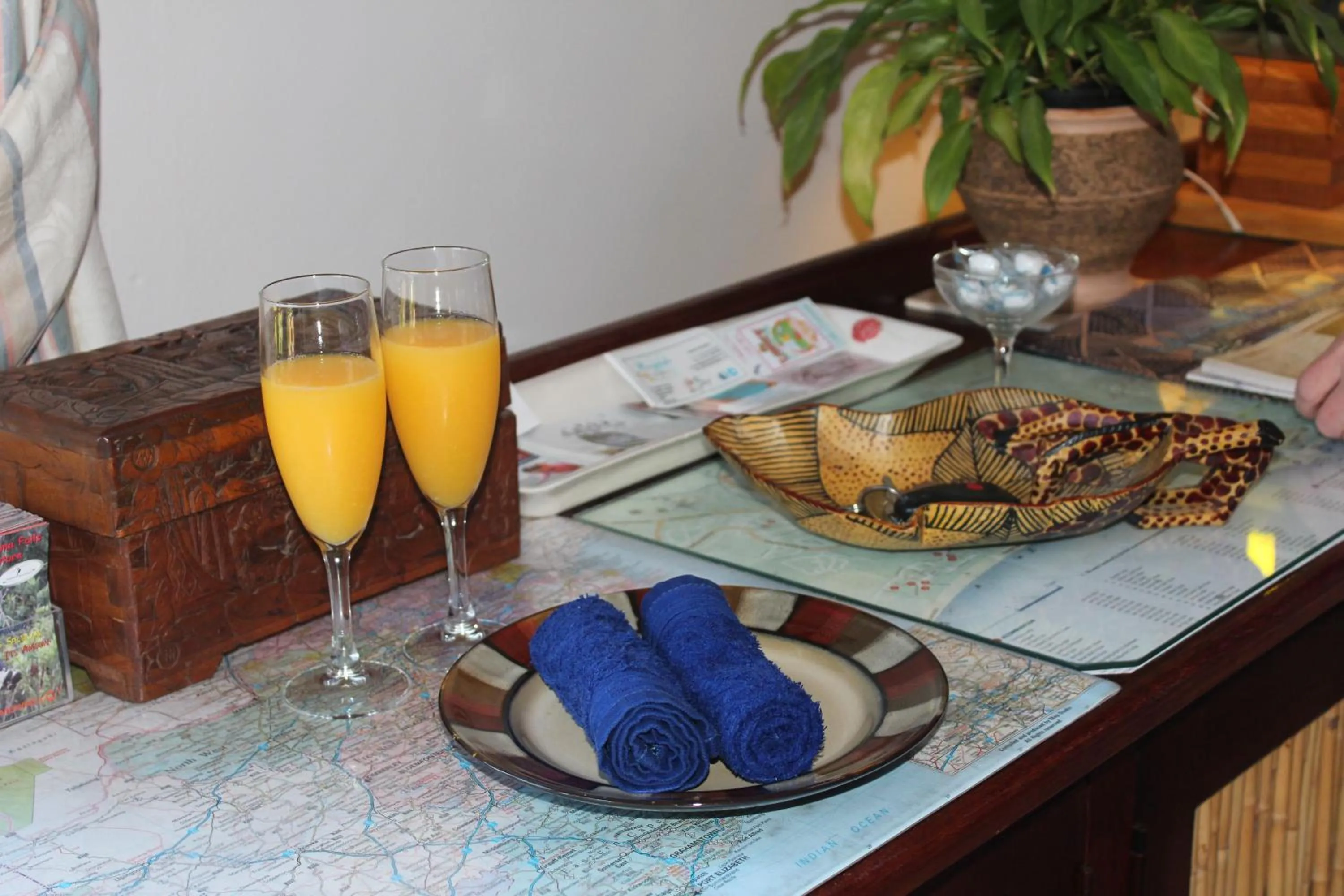 Decorative detail in Bayside Lodge Garden Route B&B