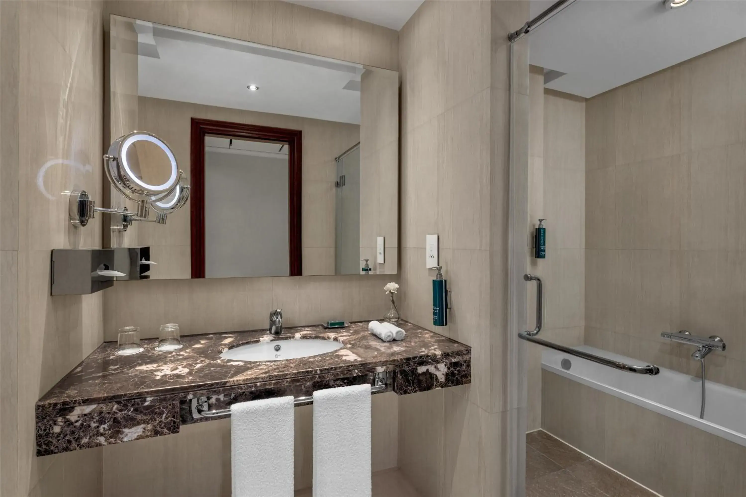 Junior Queen Suite in Hilton Alexandria Green Plaza Junior Queen Suite in Hilton Alexandria Green Plaza