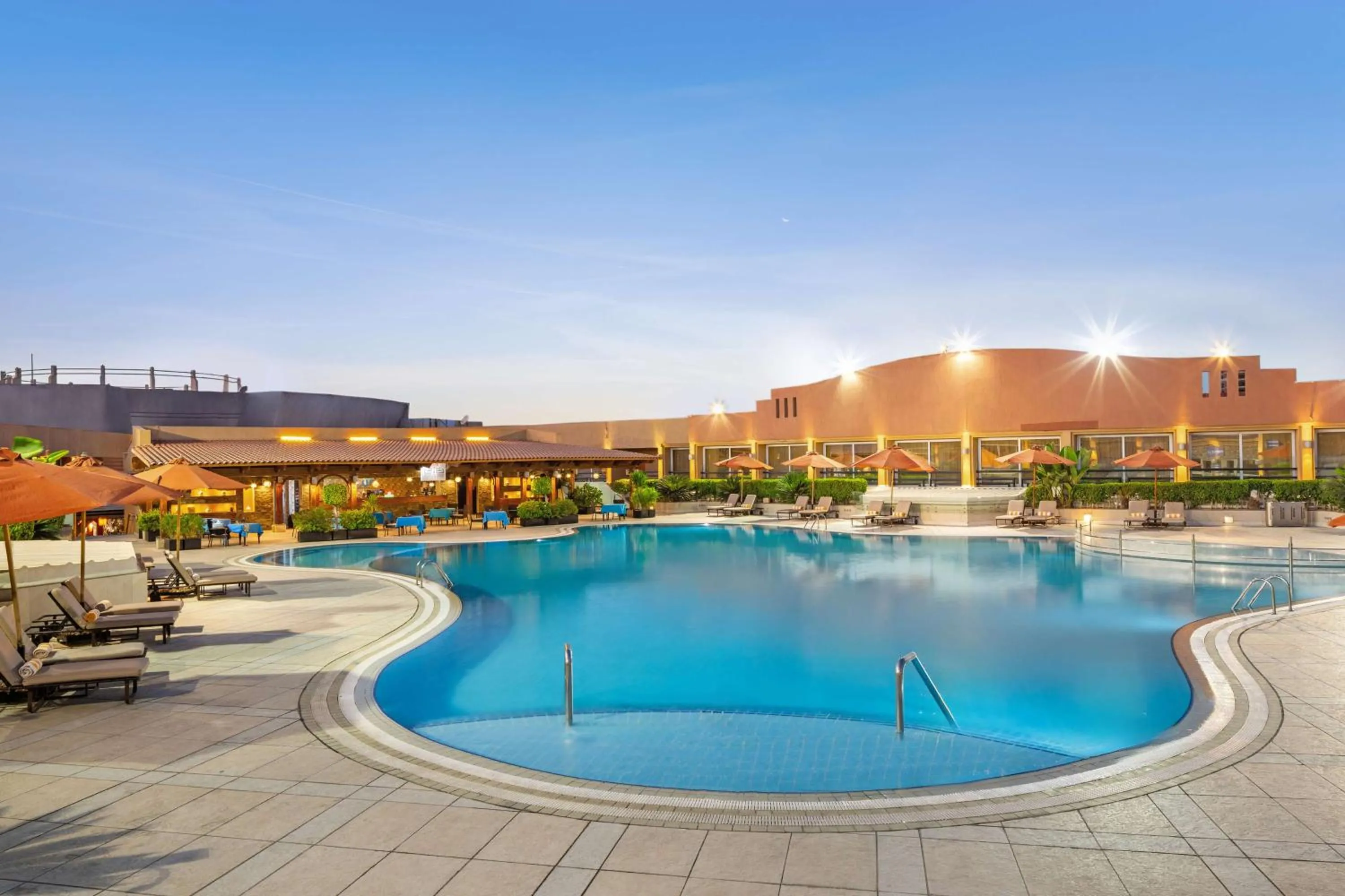 Pool view in Hilton Alexandria Green Plaza