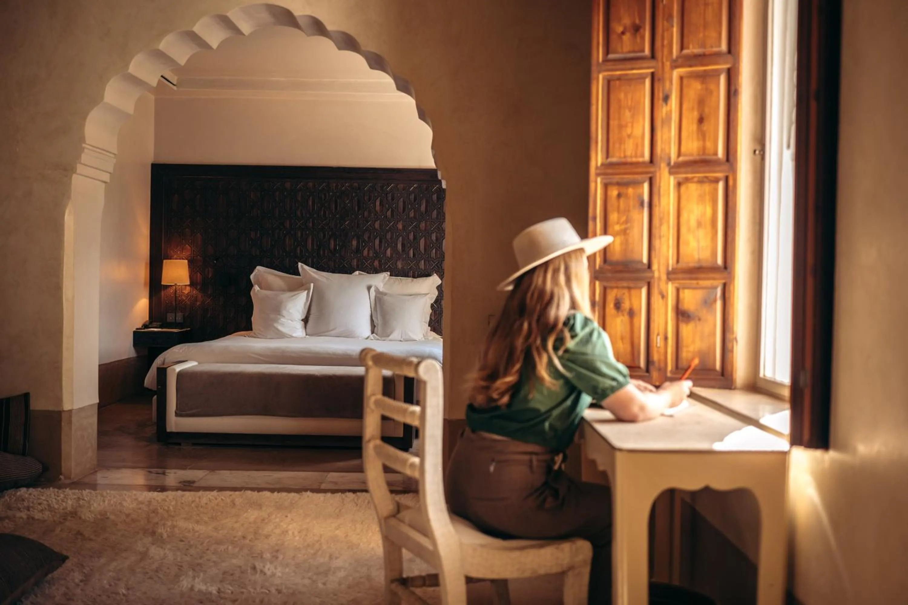 Bedroom, Bed in Ksar Char-Bagh Small Luxury Hotels