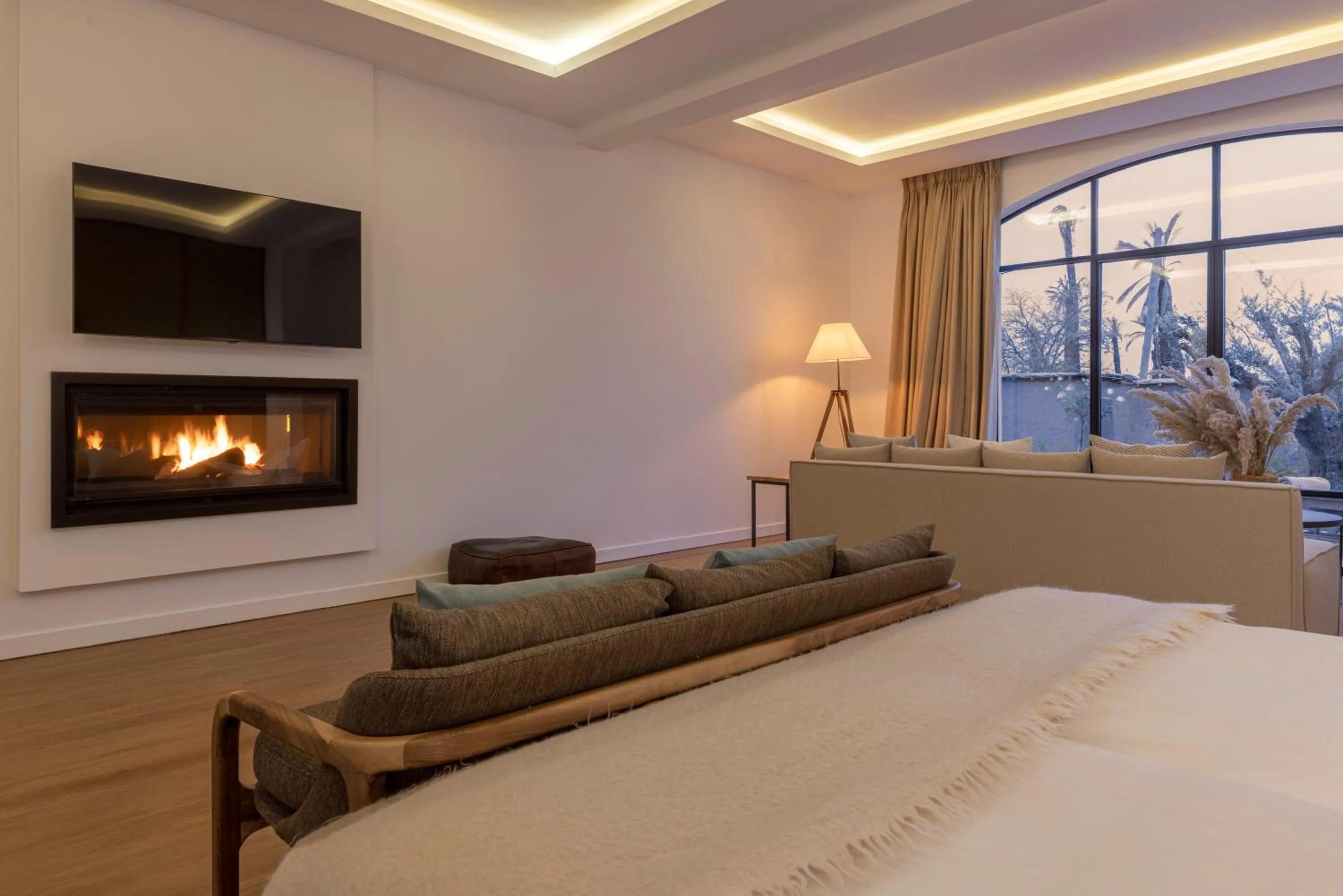 Bed in Ksar Char-Bagh Small Luxury Hotels