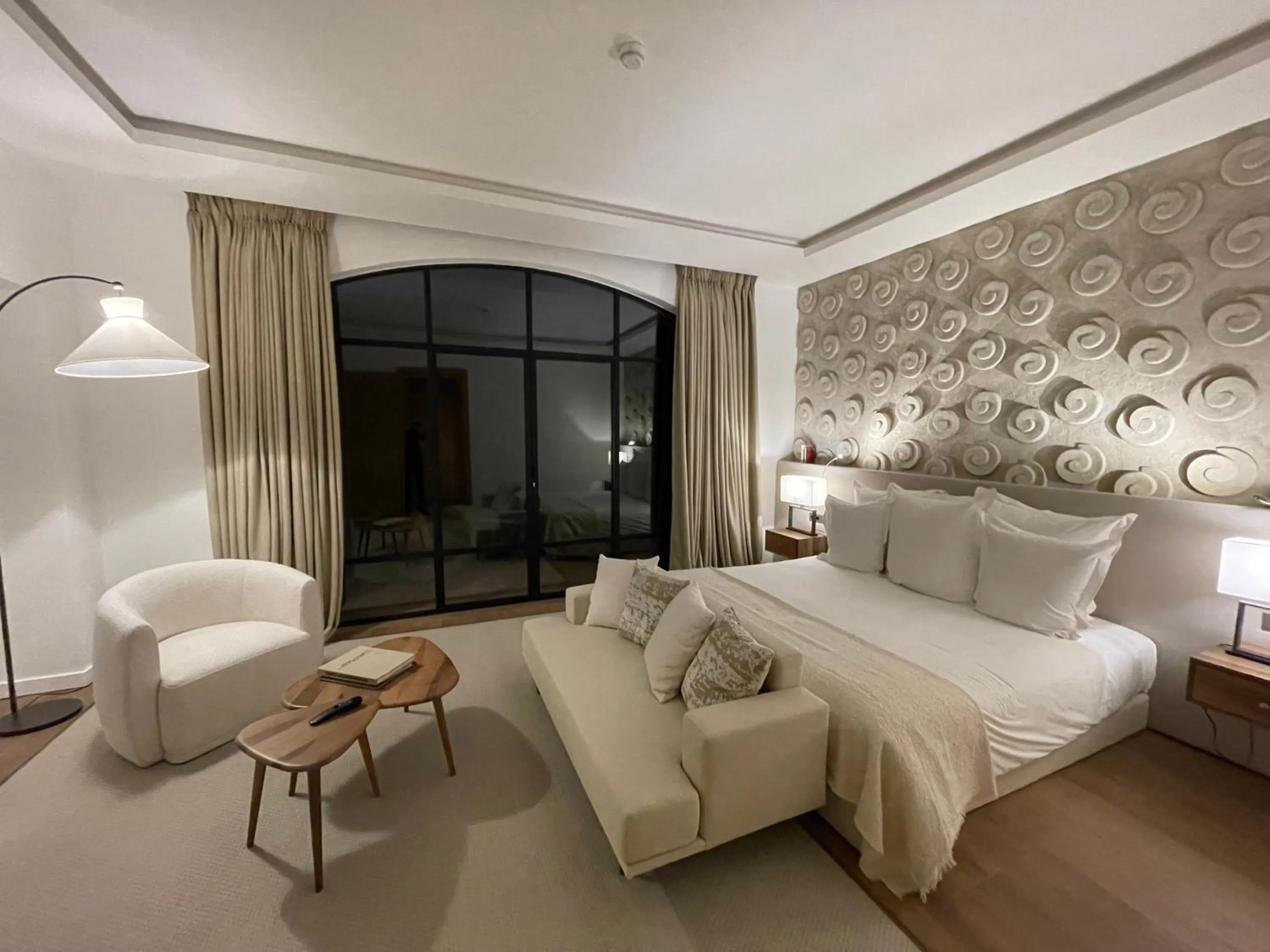 Bed in Ksar Char-Bagh Small Luxury Hotels