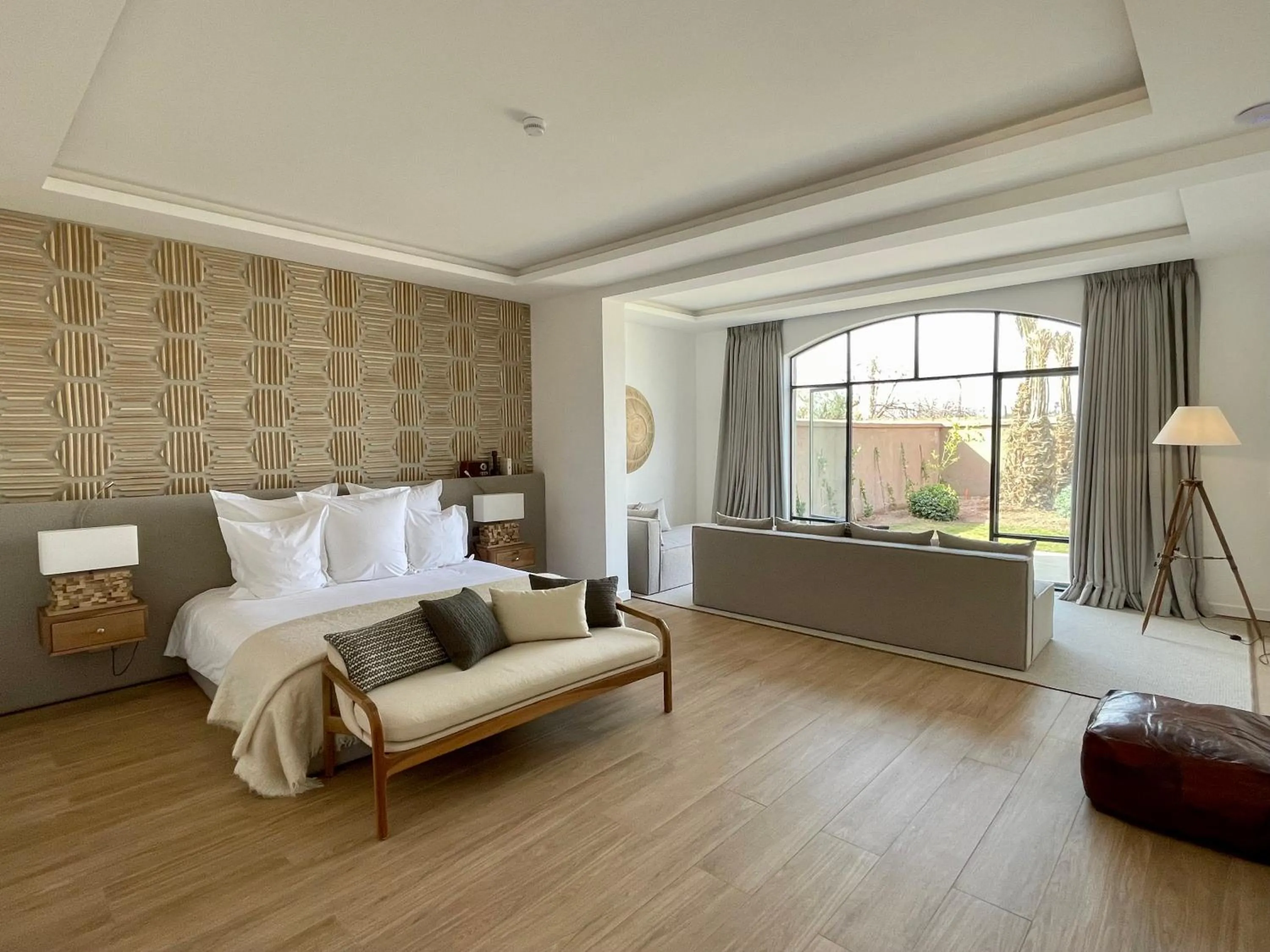 Bed in Ksar Char-Bagh Small Luxury Hotels