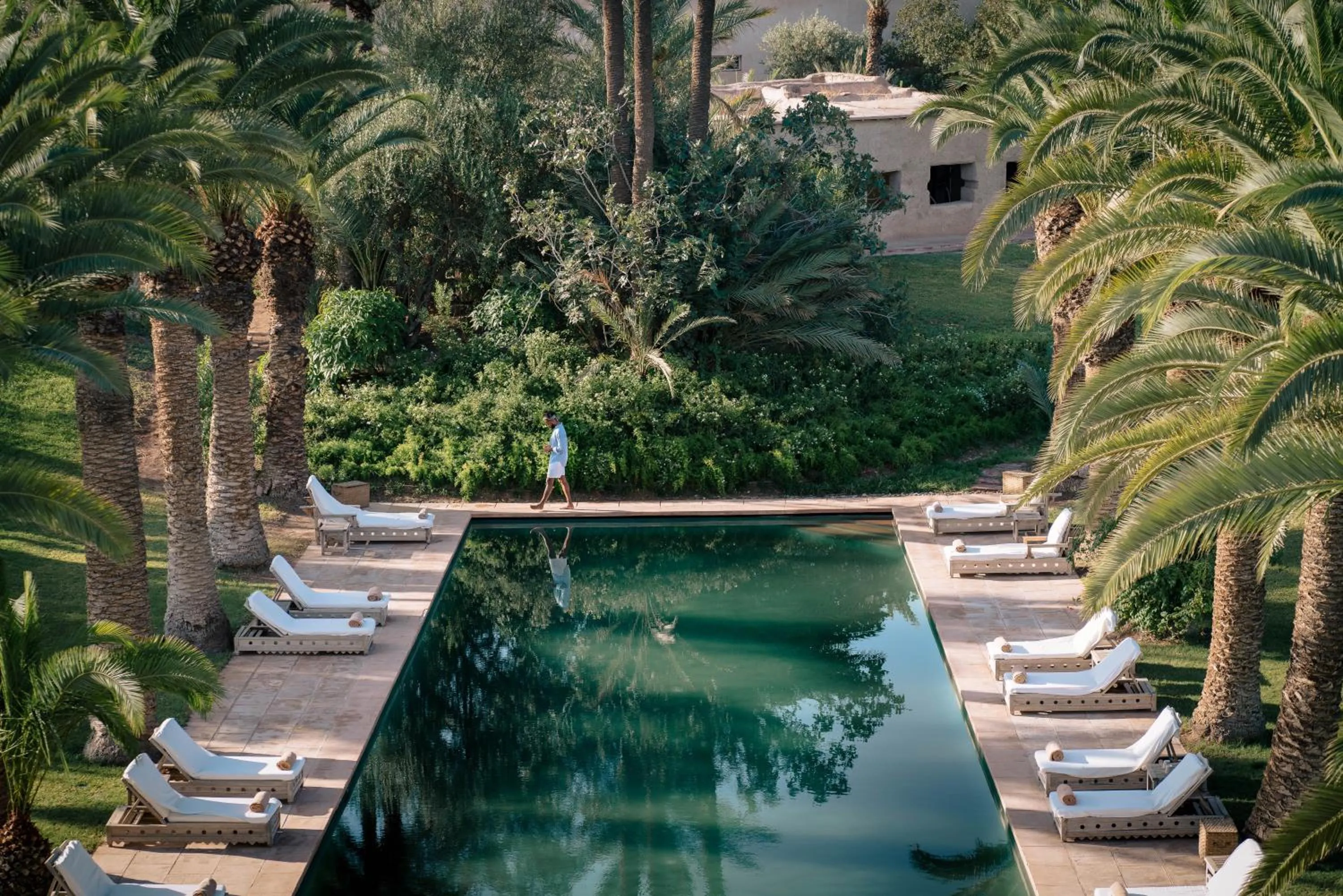 Swimming pool in Ksar Char-Bagh Small Luxury Hotels