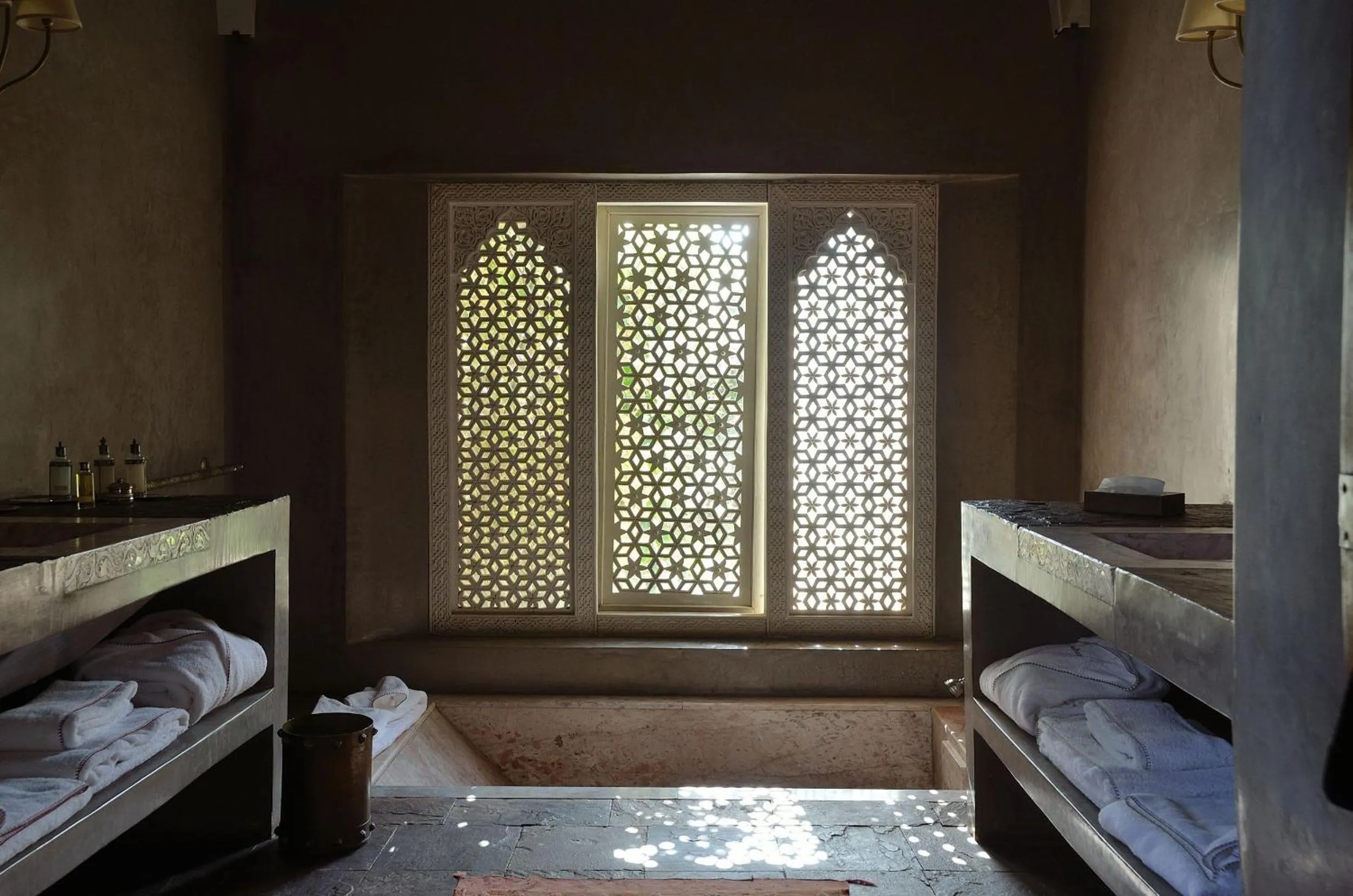 Decorative detail, Bed in Ksar Char-Bagh Small Luxury Hotels