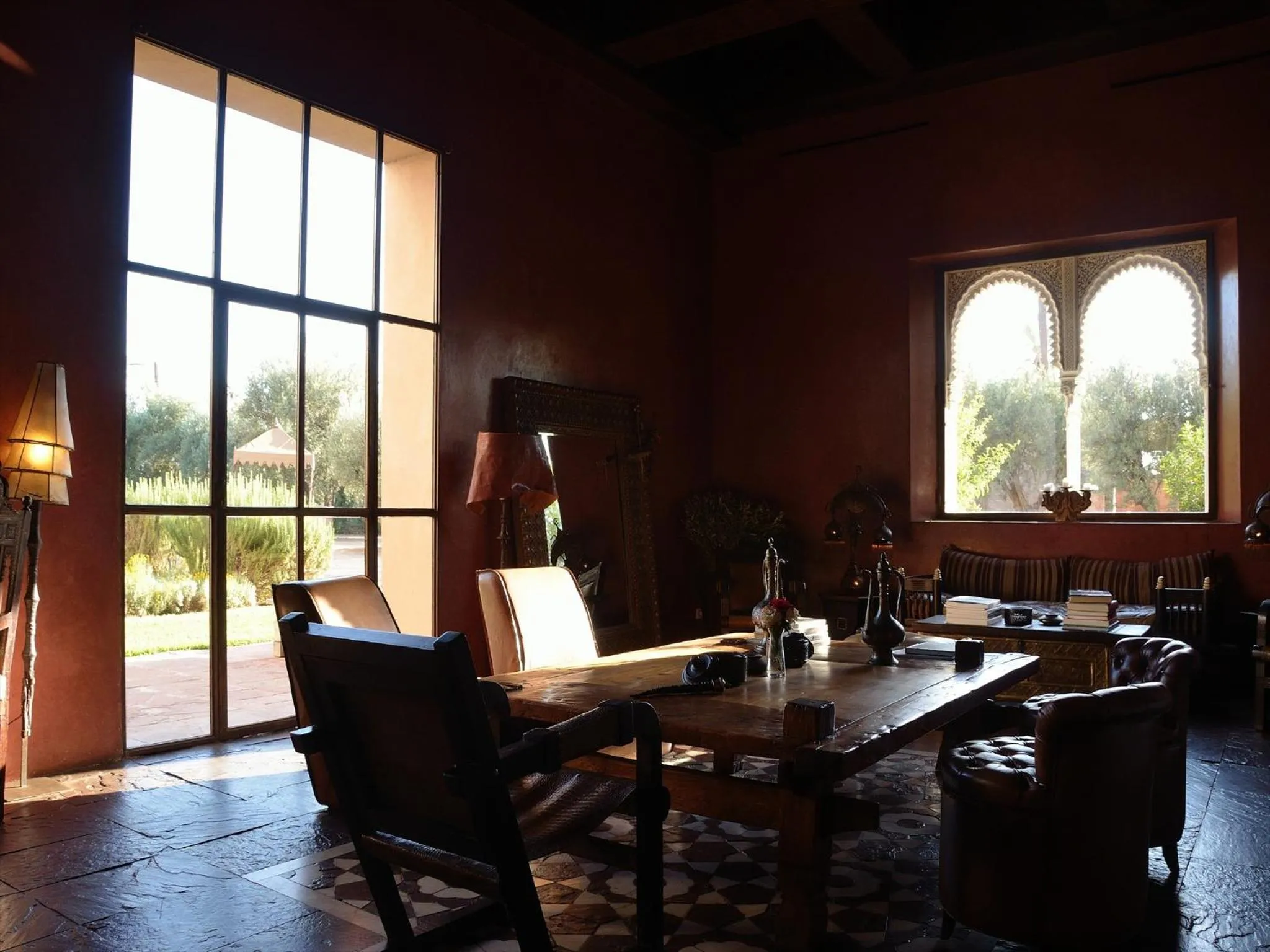 Living room in Ksar Char-Bagh Small Luxury Hotels