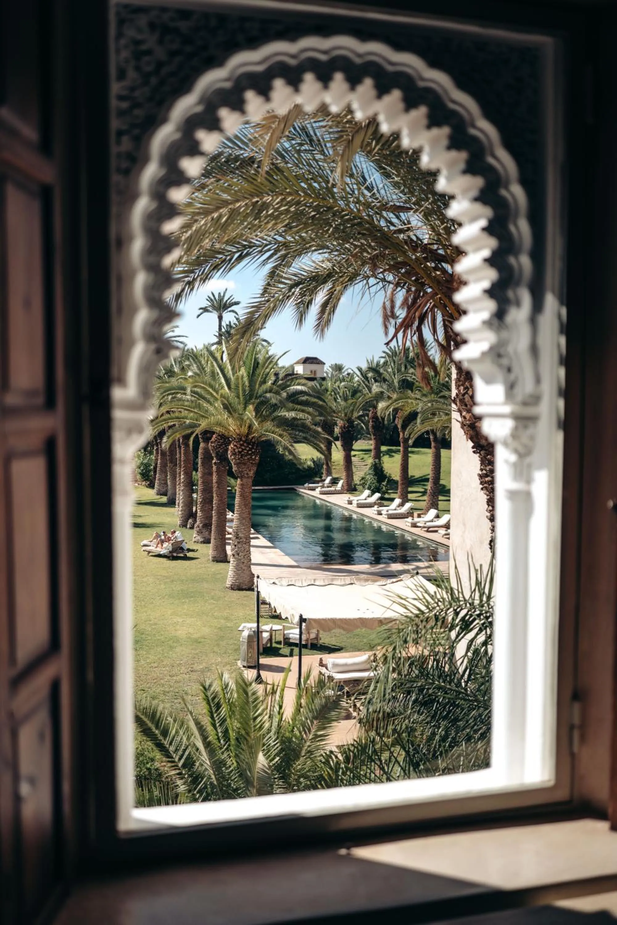 Swimming pool in Ksar Char-Bagh Small Luxury Hotels