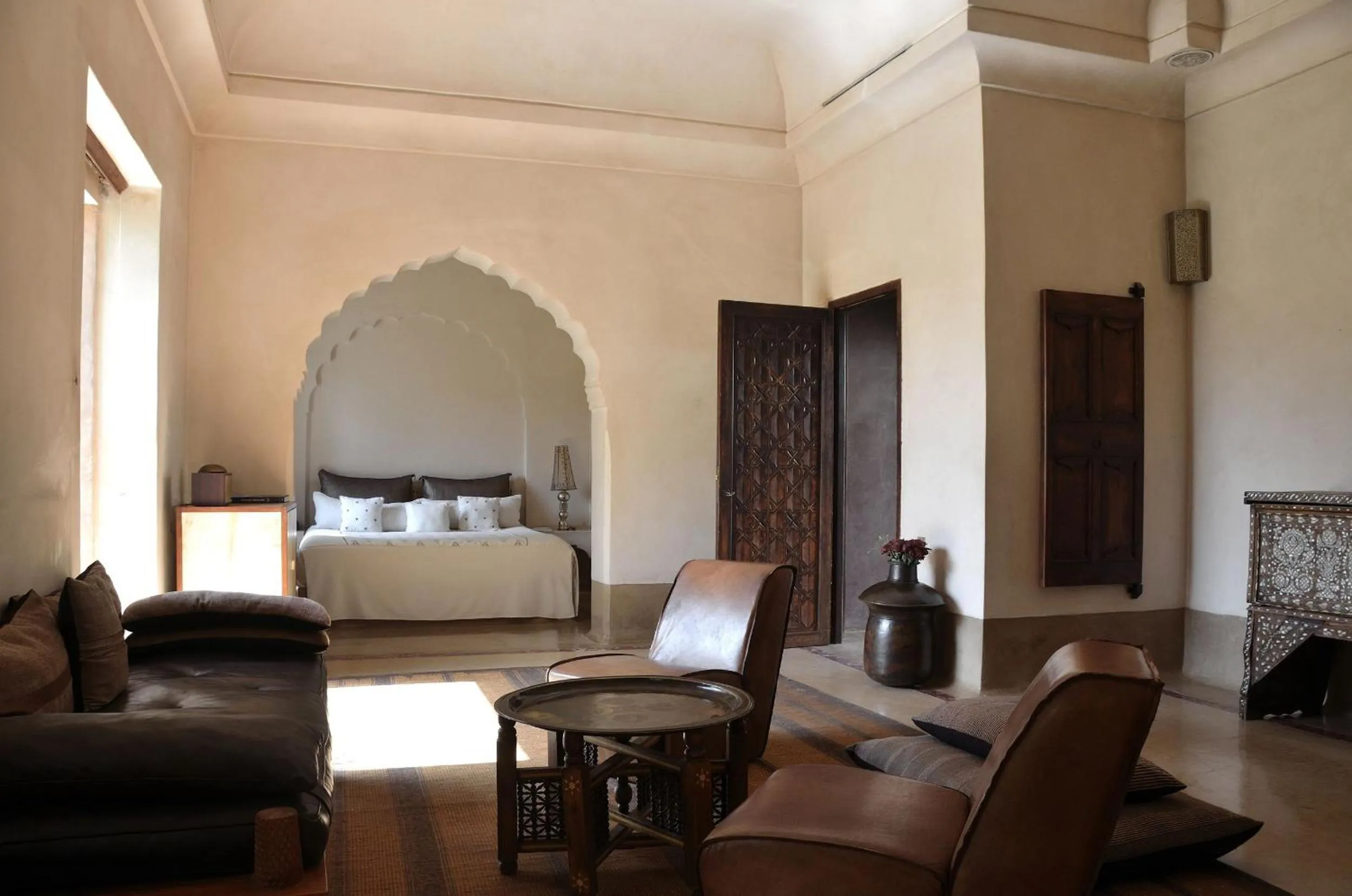 Living room, Bed in Ksar Char-Bagh Small Luxury Hotels