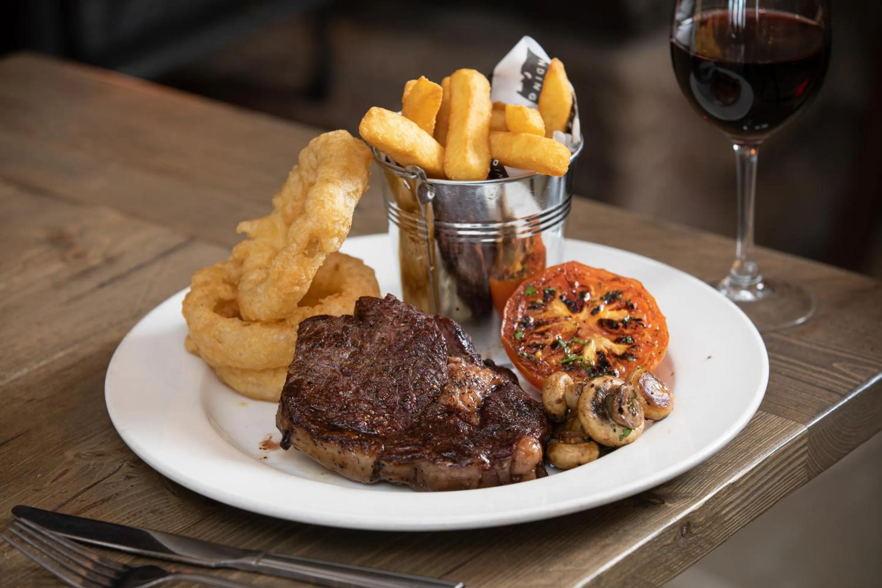 Food and drinks in The Craster Arms Hotel in Beadnell