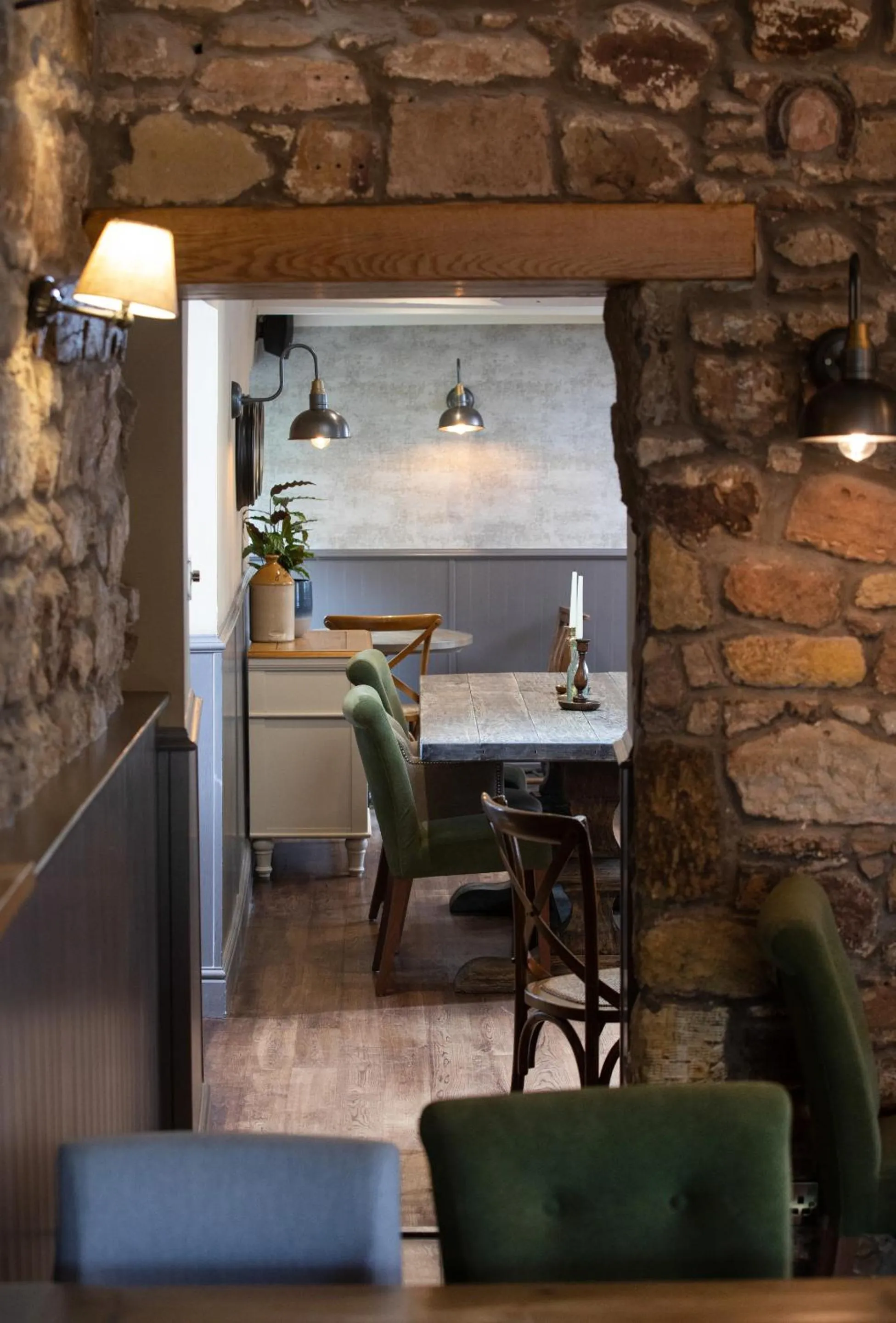 Dining area in The Craster Arms Hotel in Beadnell