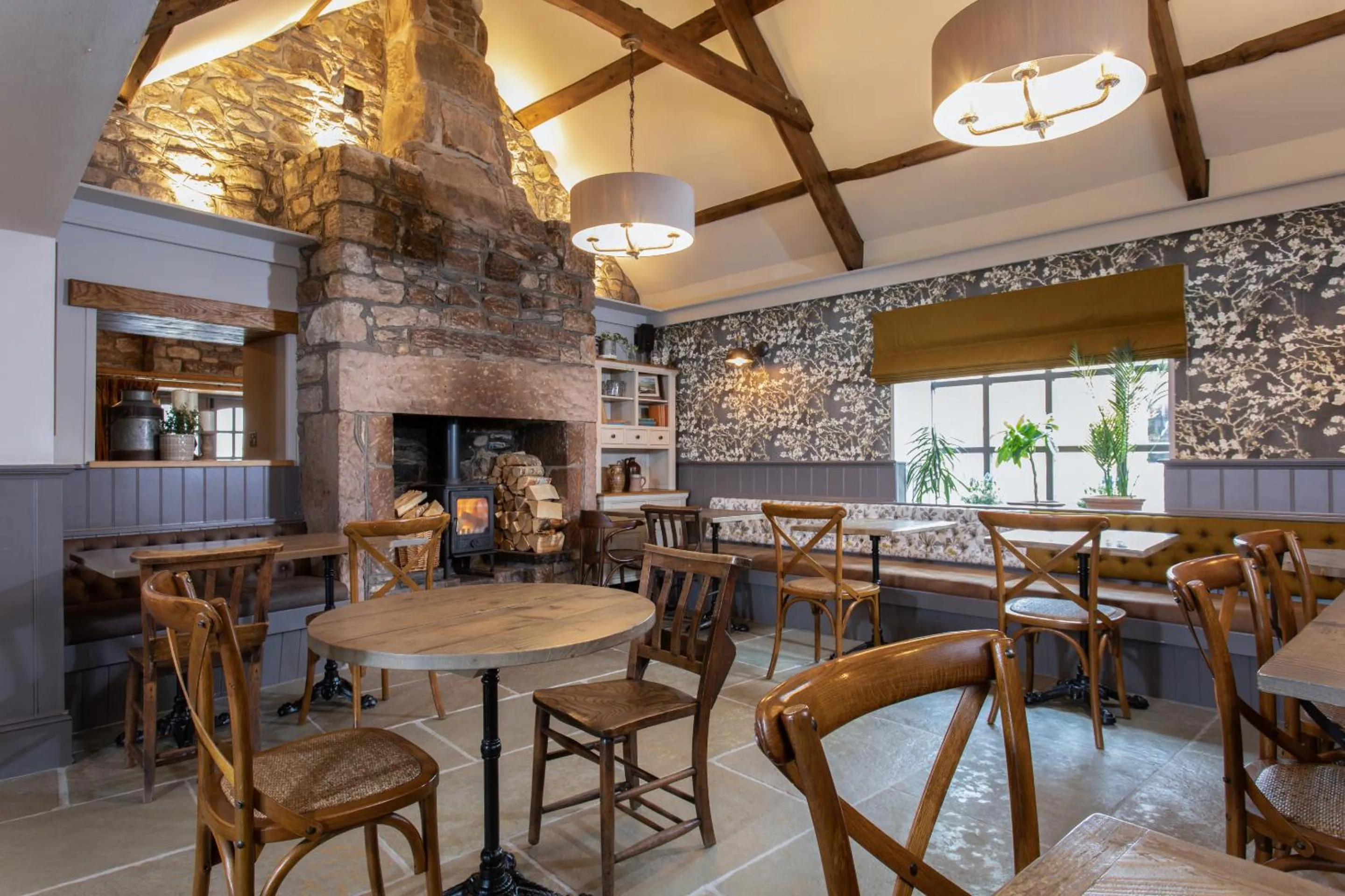 Dining area in The Craster Arms Hotel in Beadnell
