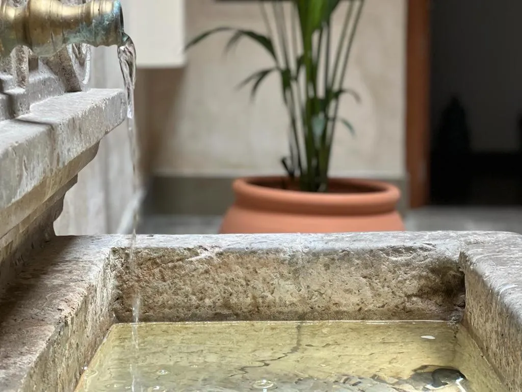 Inner courtyard view in Hotel Mercader de Sedas by Maxi Hoteles