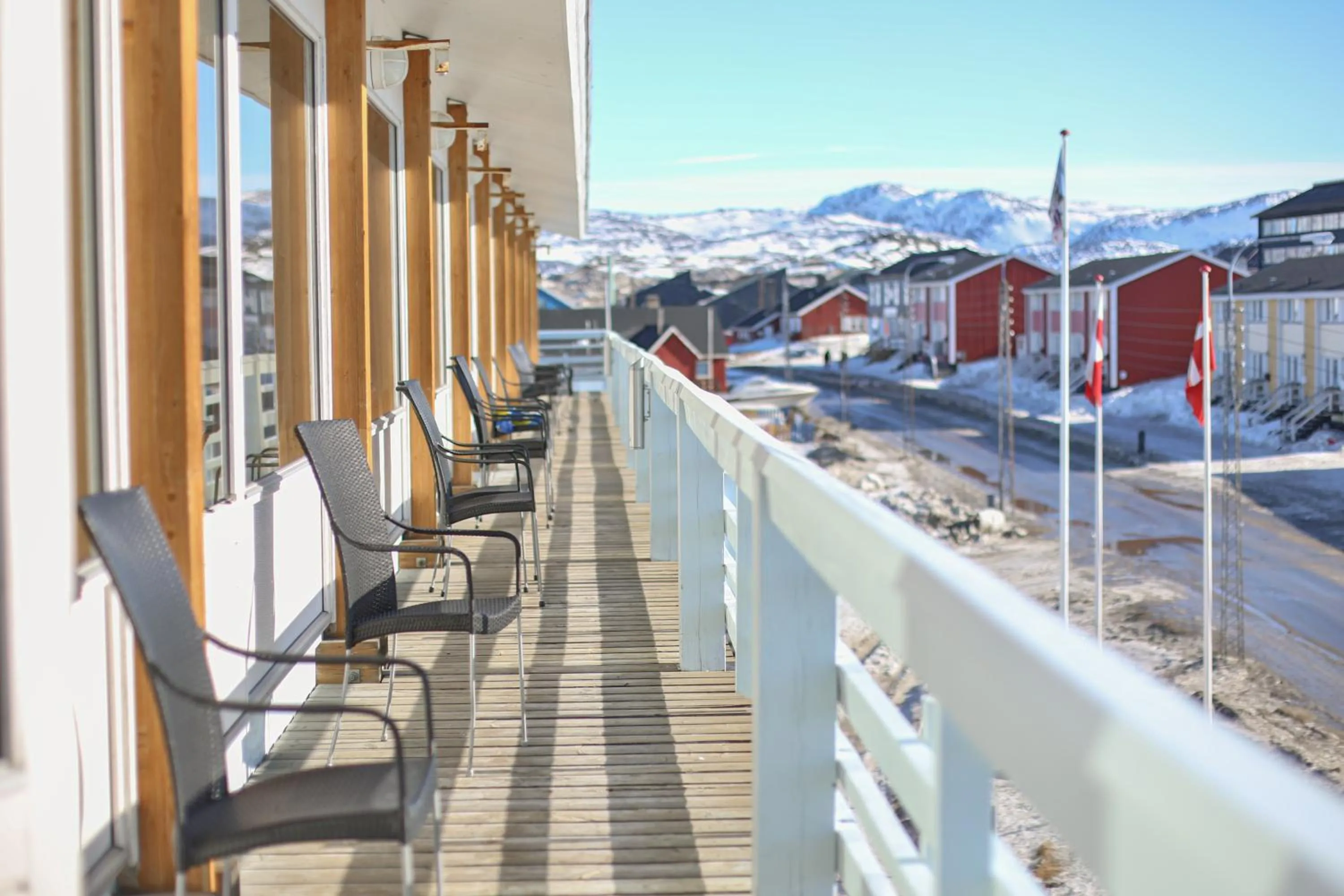 Balcony/Terrace in Hotel Hvide Falk