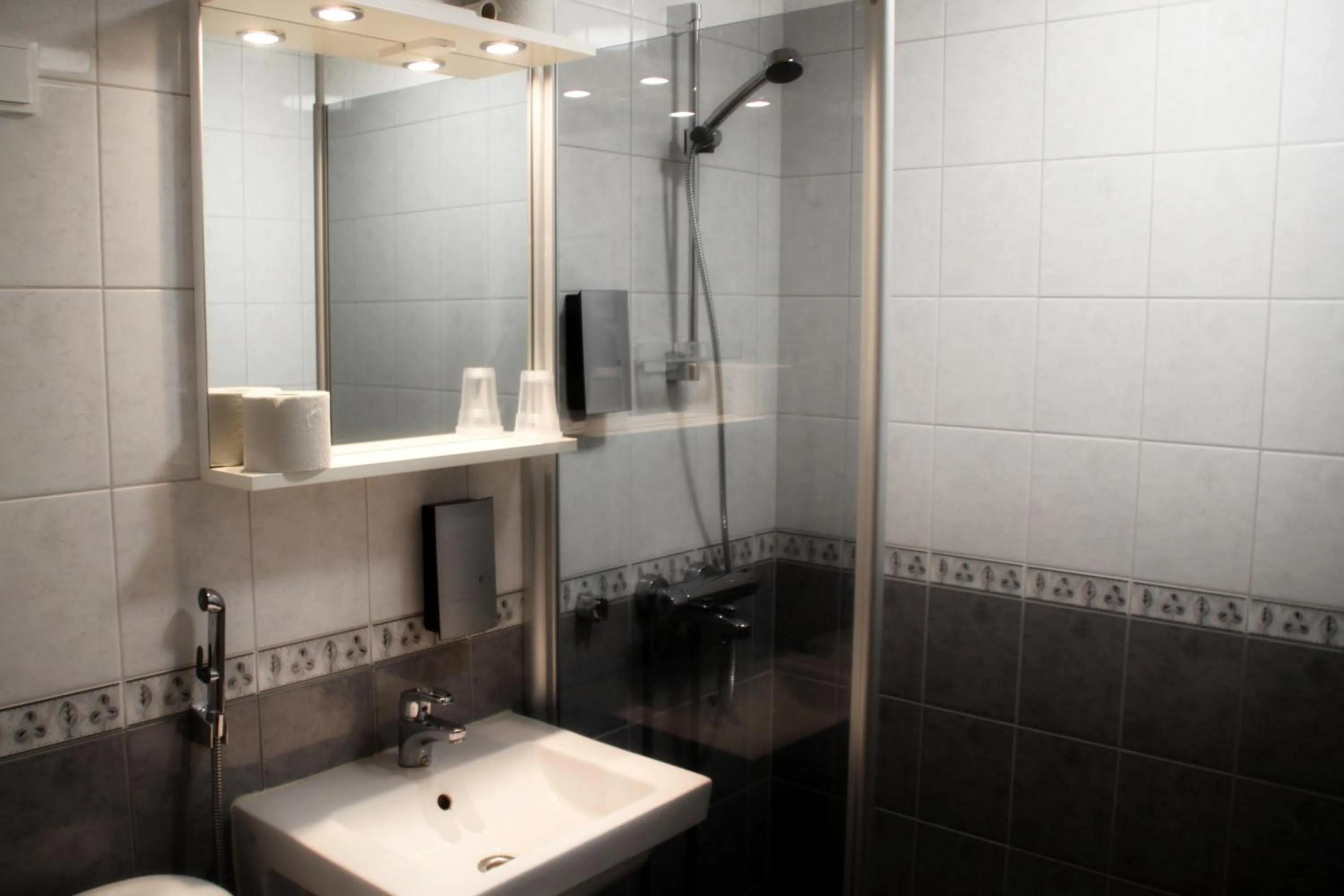 Shower in Hotelli Salpa