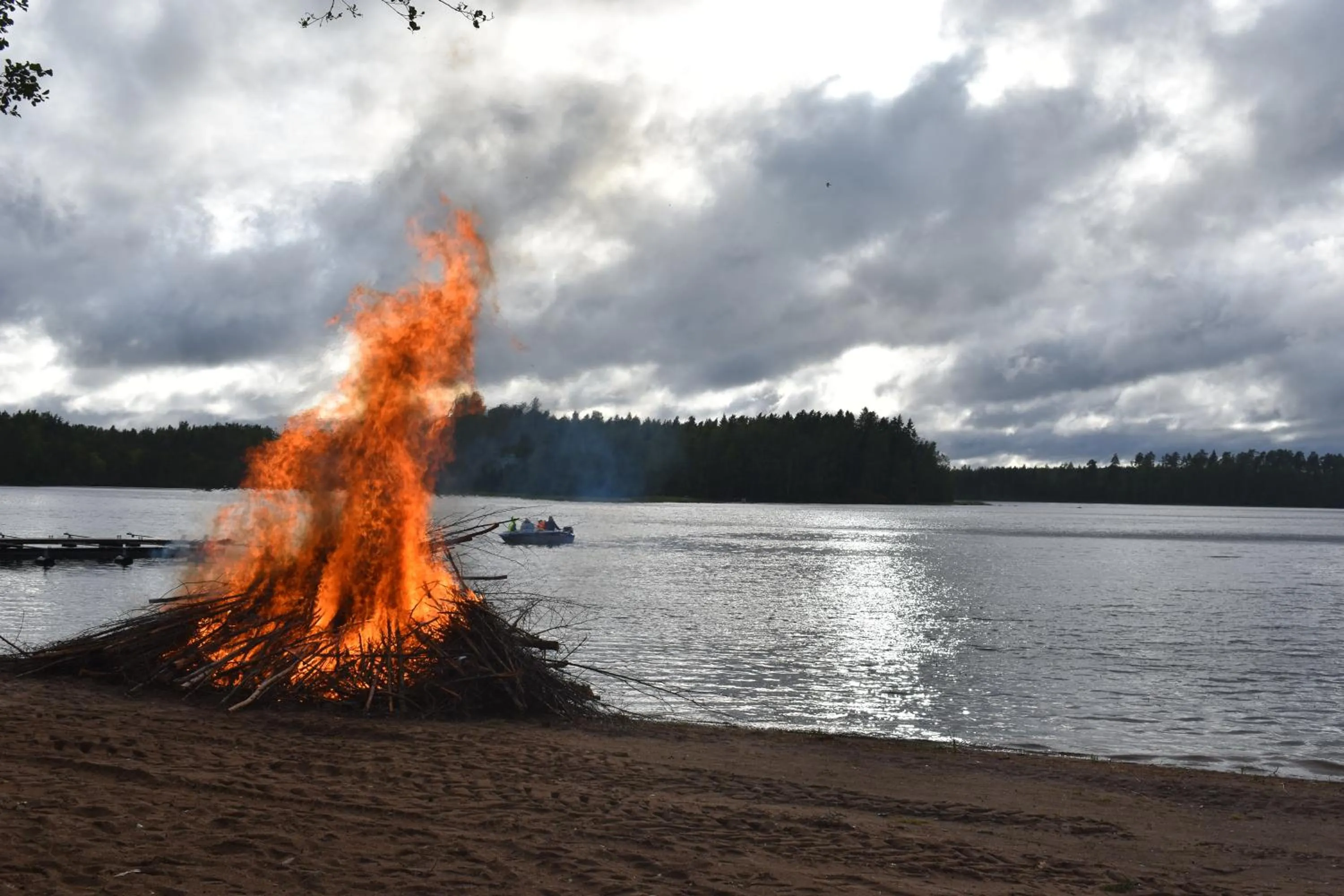 Lake view in Hotelli Salpa