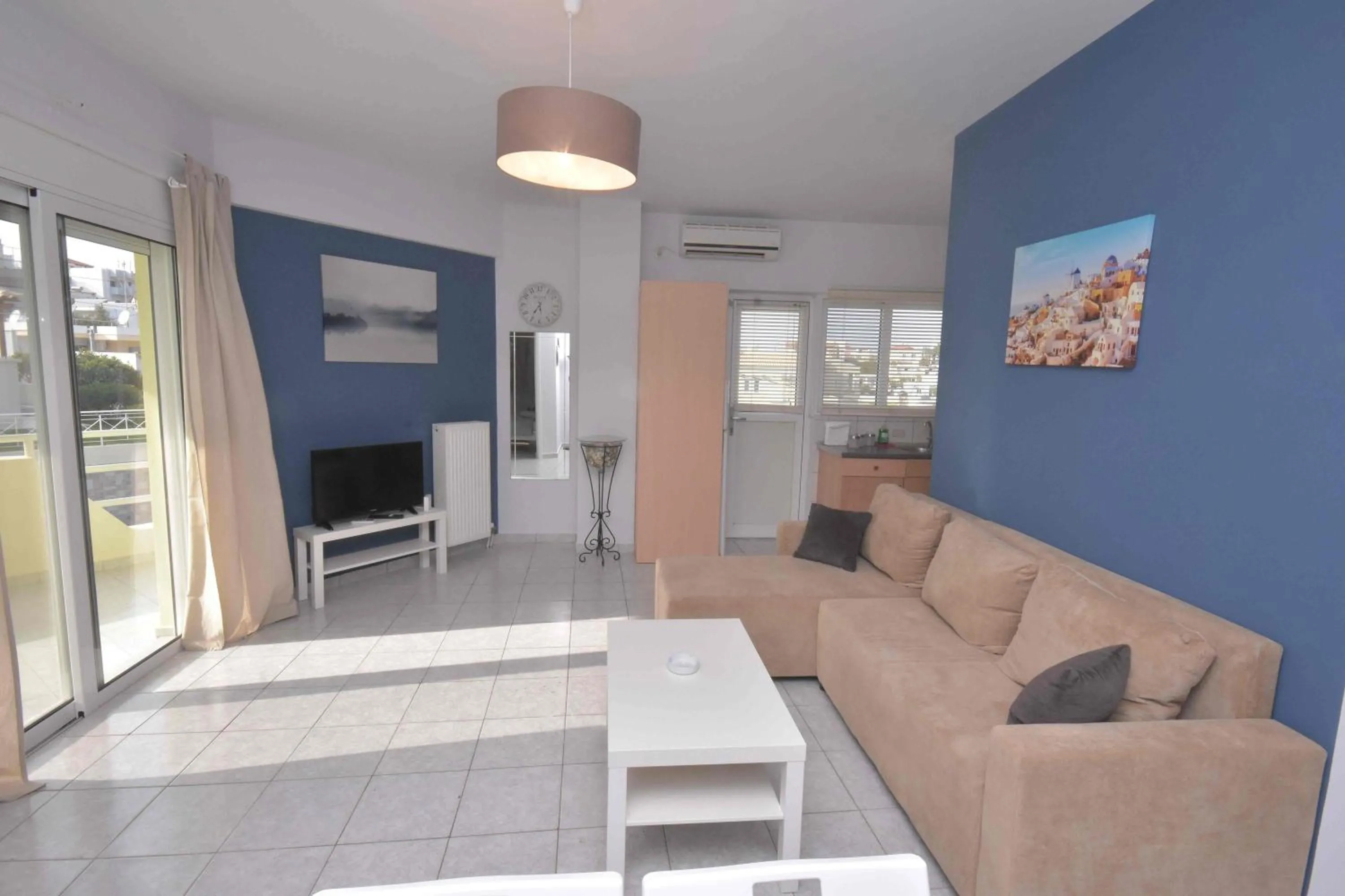 Living room in Double M near Athens Airport