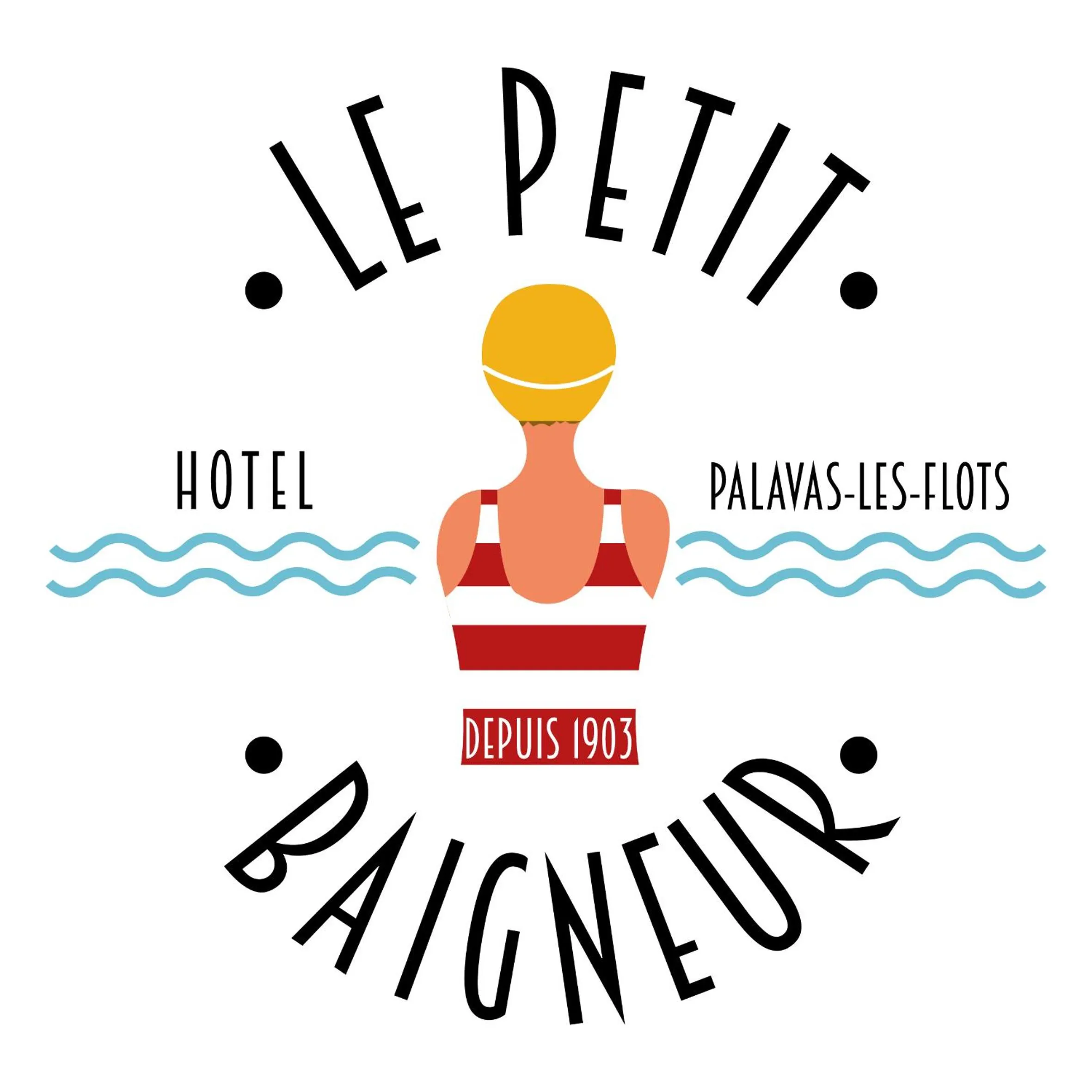 Property logo or sign in Hotel Le Petit Baigneur Palavas Plage