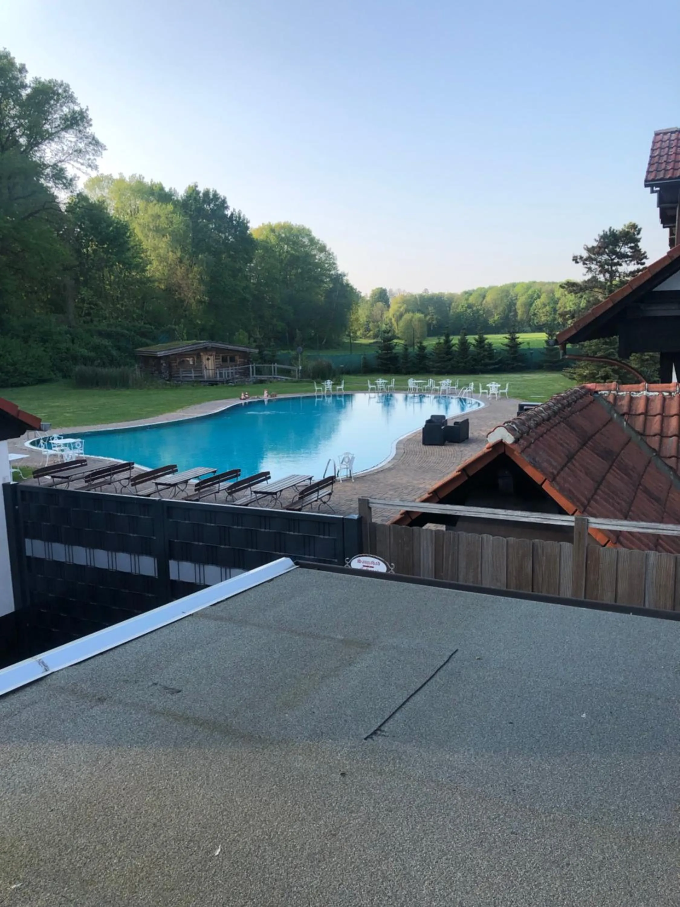Pool view in Hotel & Gastropark Loemühle