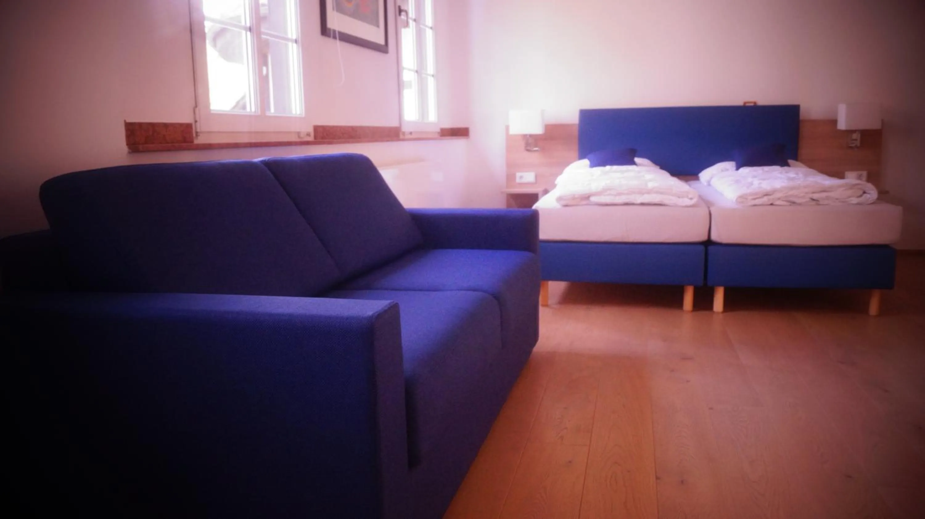 Photo of the whole room, Bed in Hotel & Gastropark Loemühle