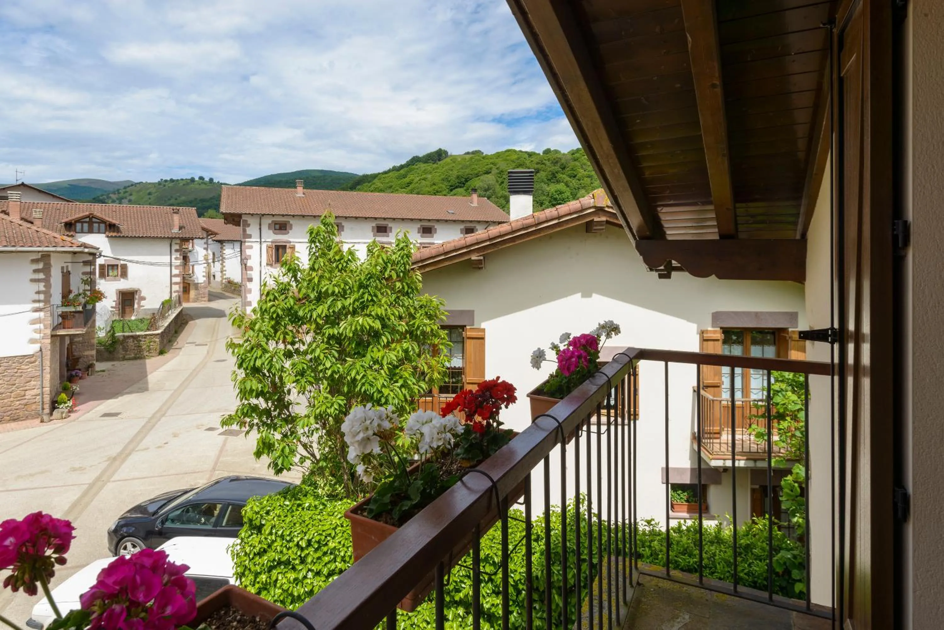Balcony/Terrace in Hotel Rural Iribarnia