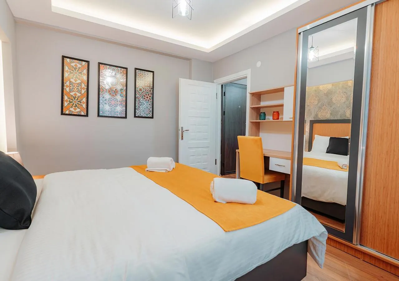 Bedroom, Bed in Umut Apartments