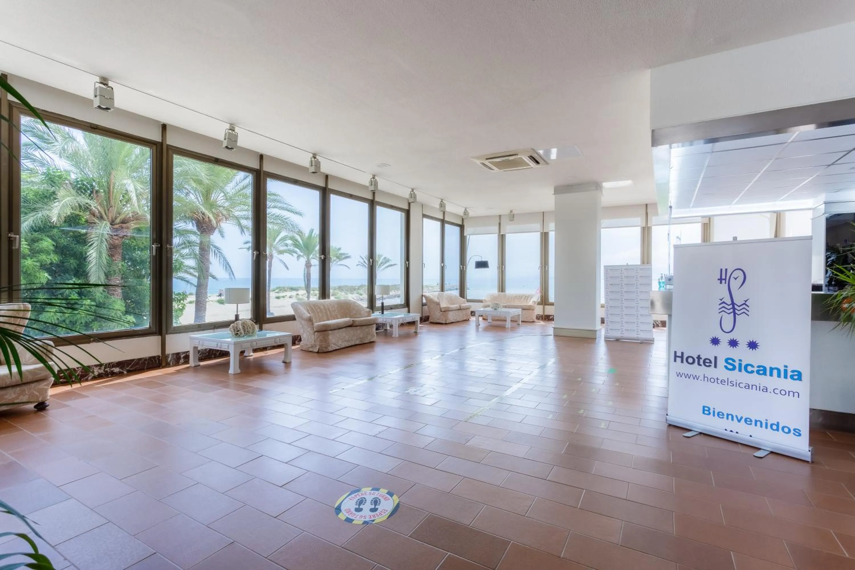 Lobby or reception in Hotel Sicania